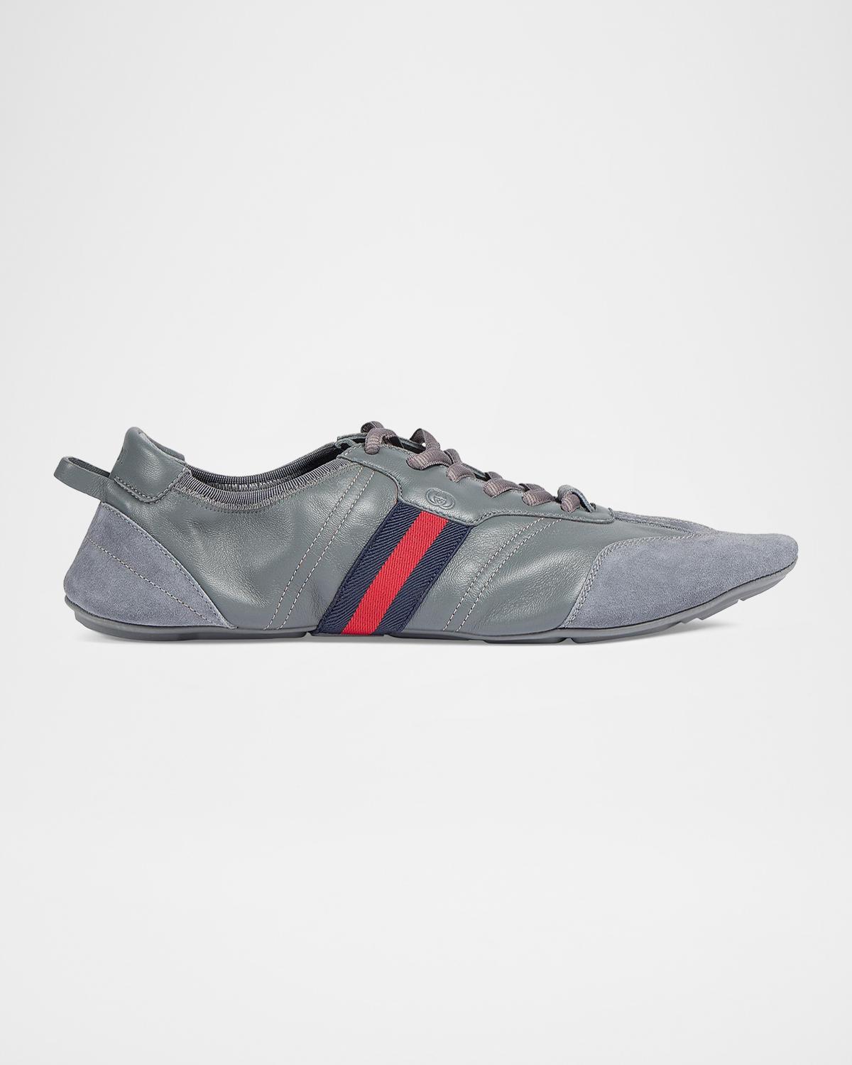 Gucci Men's Flex Suede Low-Top Sneakers