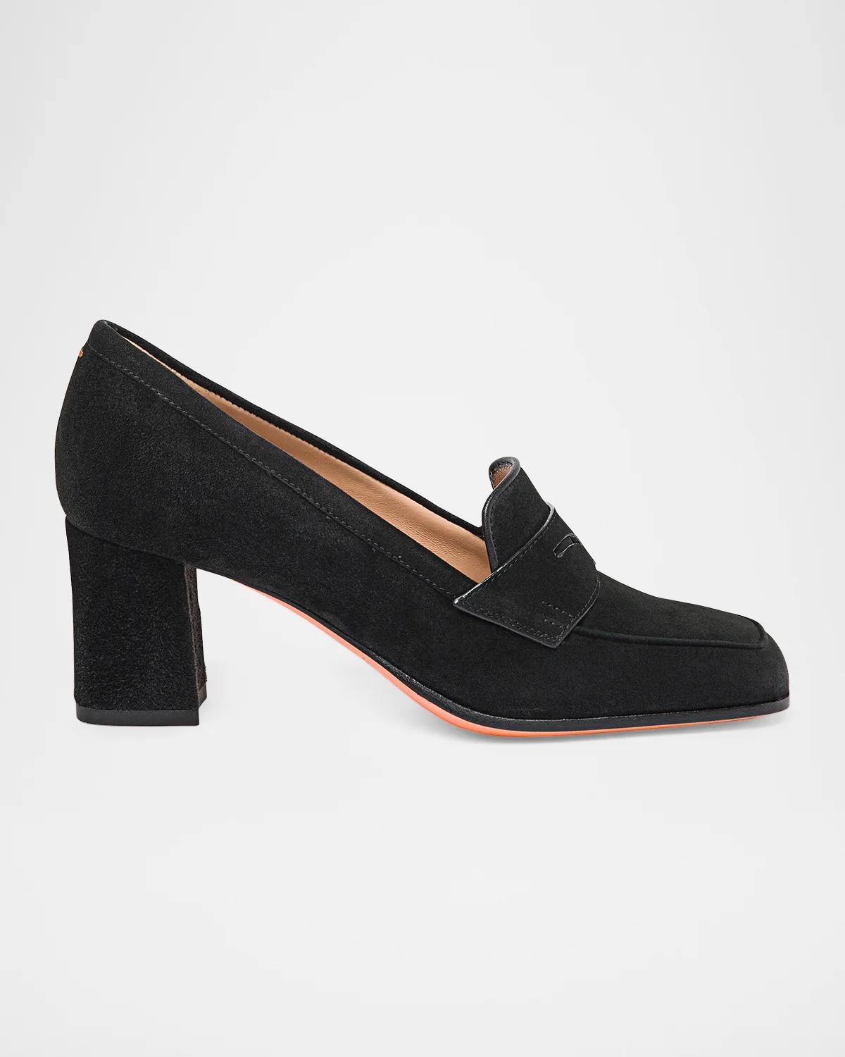 Santoni Carla 65MM Suede Pumps
