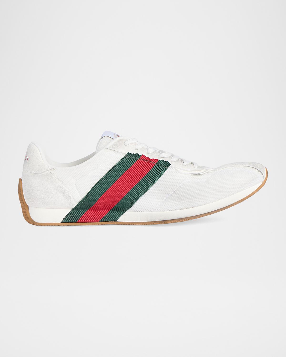 Gucci Men's Tempo Suede Low-Top Sneakers