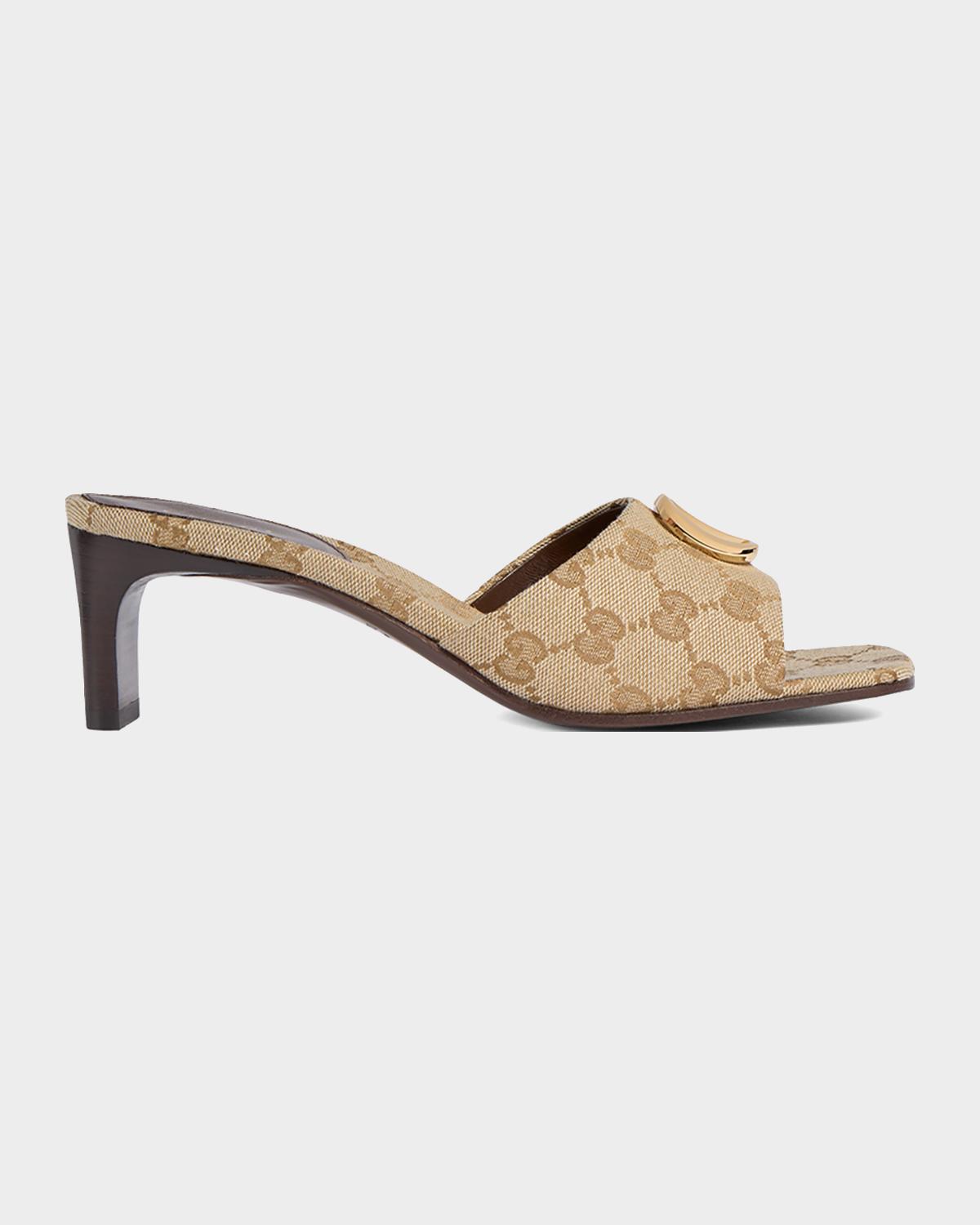Gucci 55mm Marmont GG Canvas Sandals