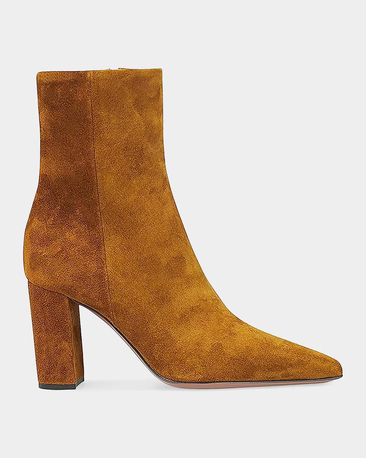 Paris Texas Anja 85MM Suede Ankle Boots