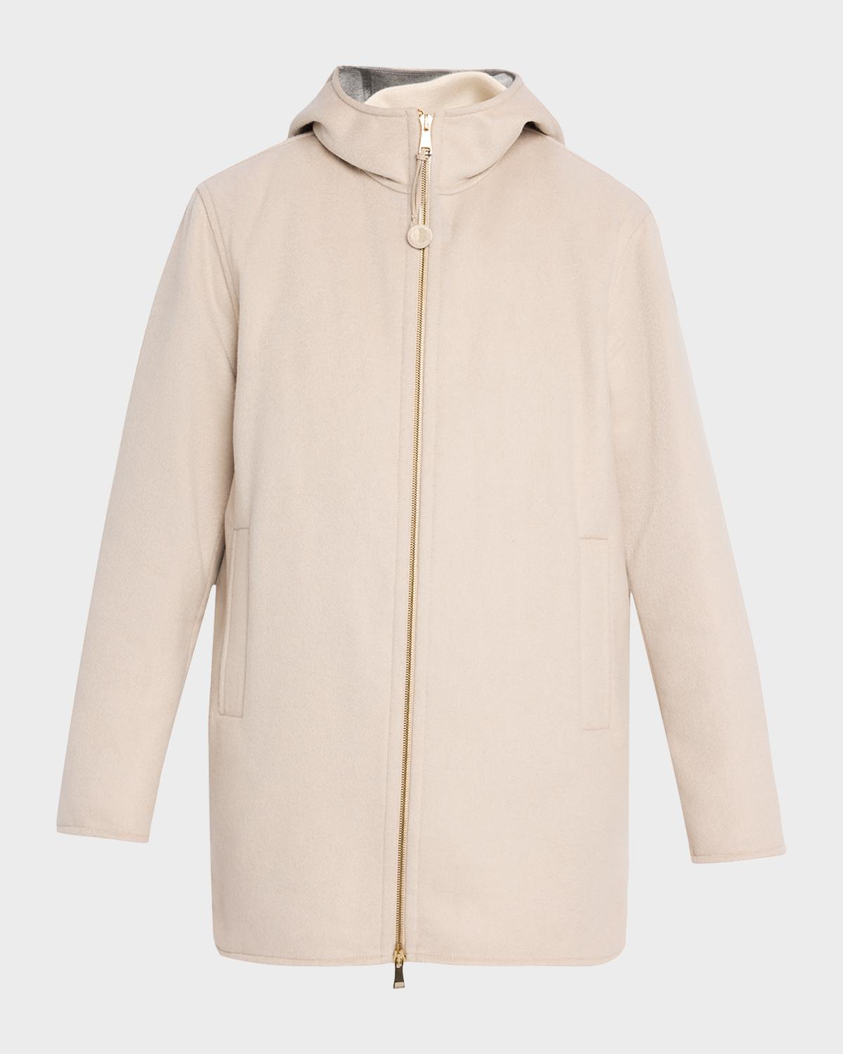Moncler Hemiptere 3-in-1 Hooded Wool & Cashmere Down Jacket