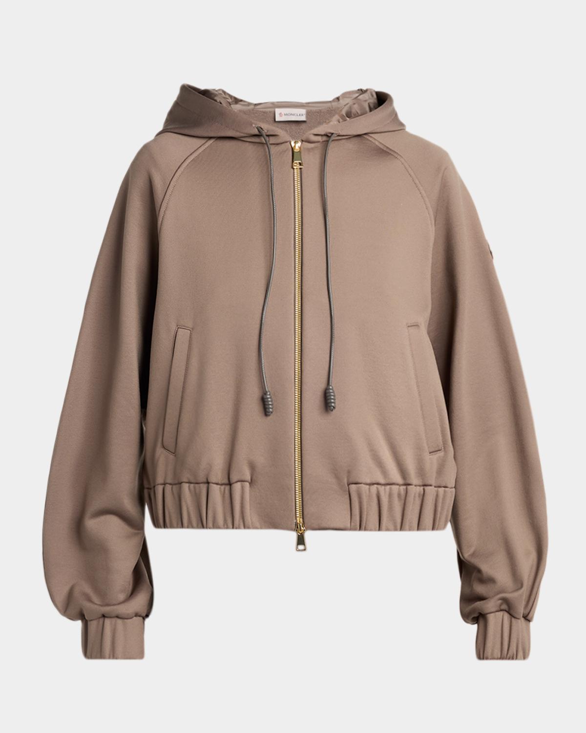 Moncler Technical Fleece Zip-Up Cardigan