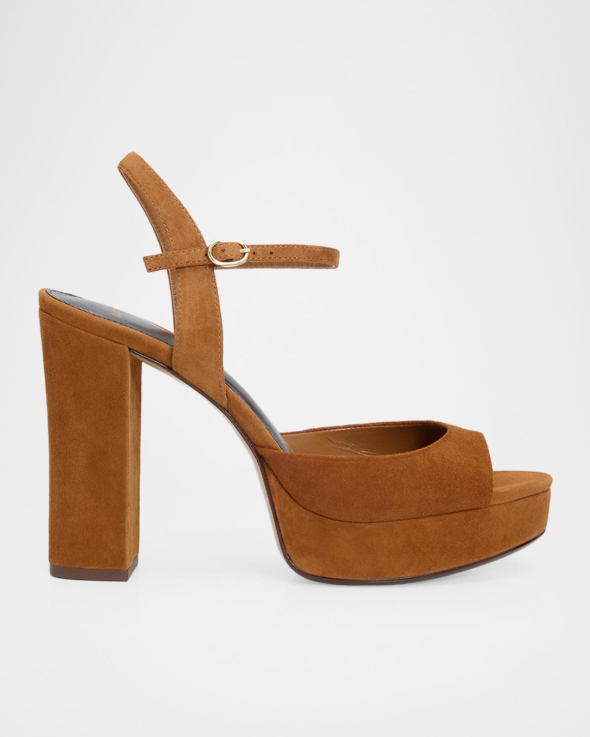 Alexandre Birman 120mm Amy Suede Platform Sandals