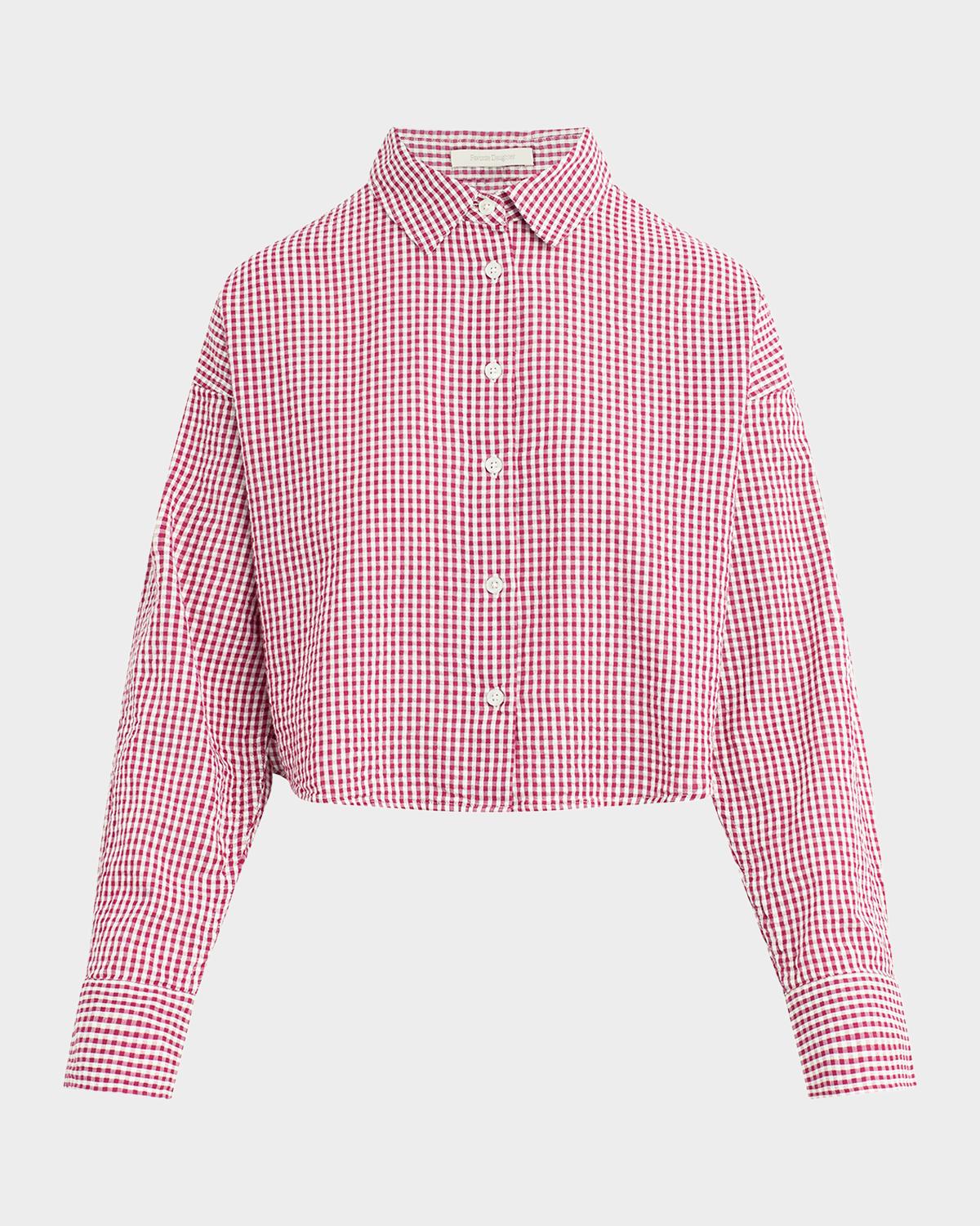 Favorite Daughter The Crop Ex-Boyfriend Gingham Shirt