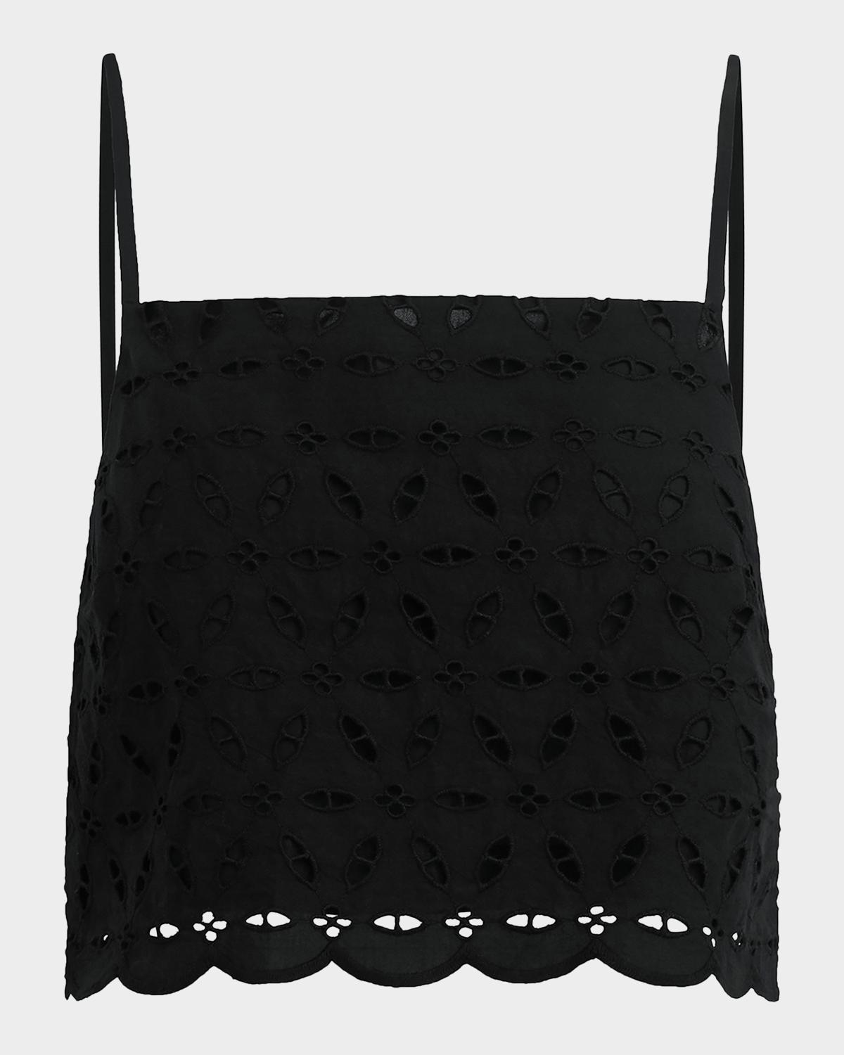 Favorite Daughter The Pretty Please Cotton Eyelet Top