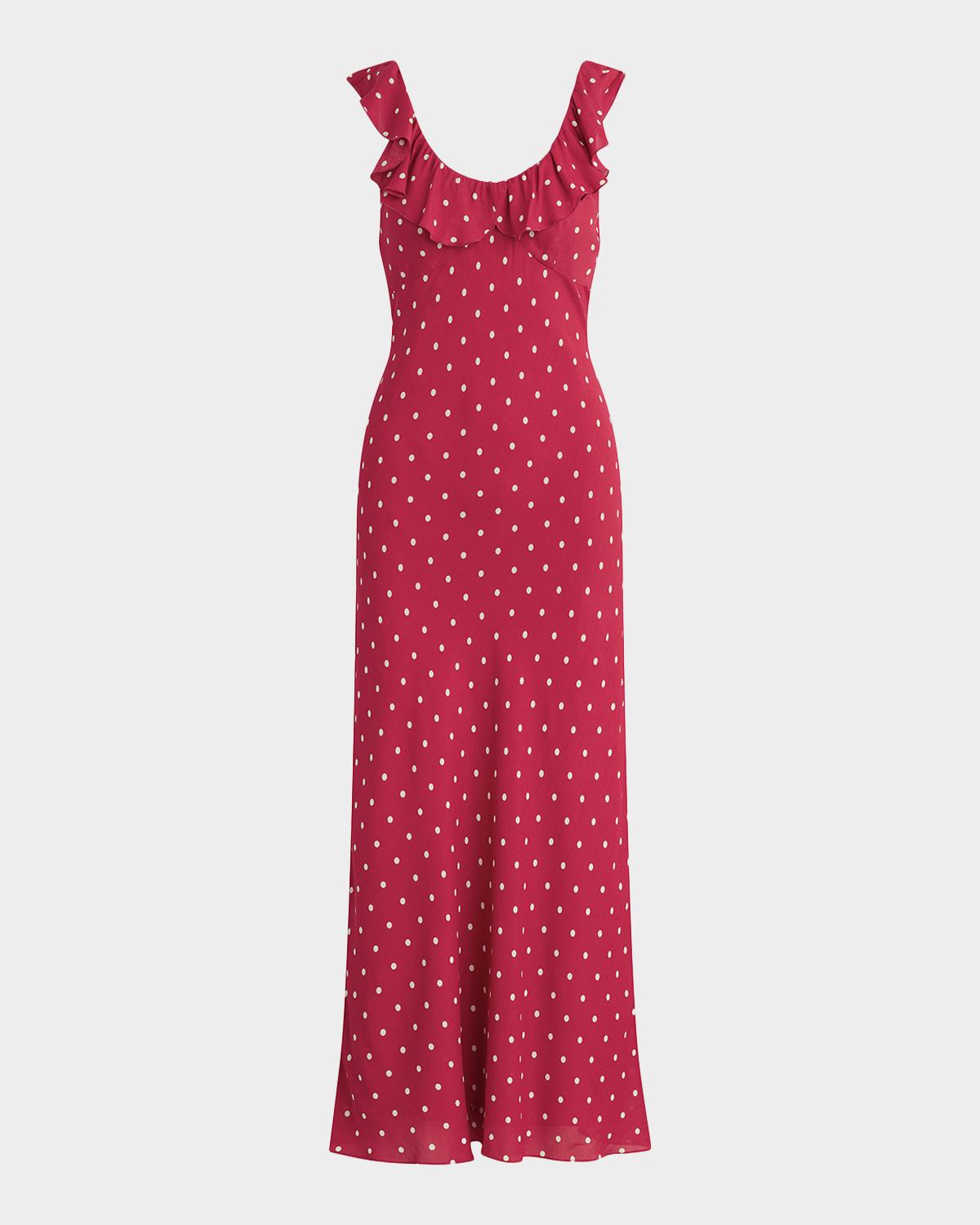 Favorite Daughter The Blossom Sleeveless Polka-Dot Dress