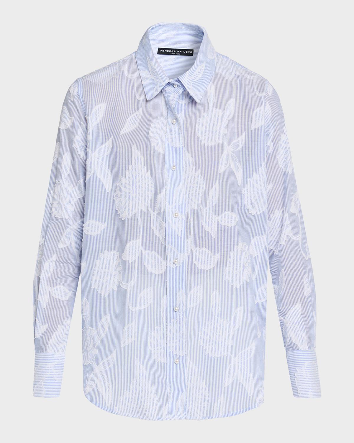 Generation Love Malinda Floral Stripe Shirt