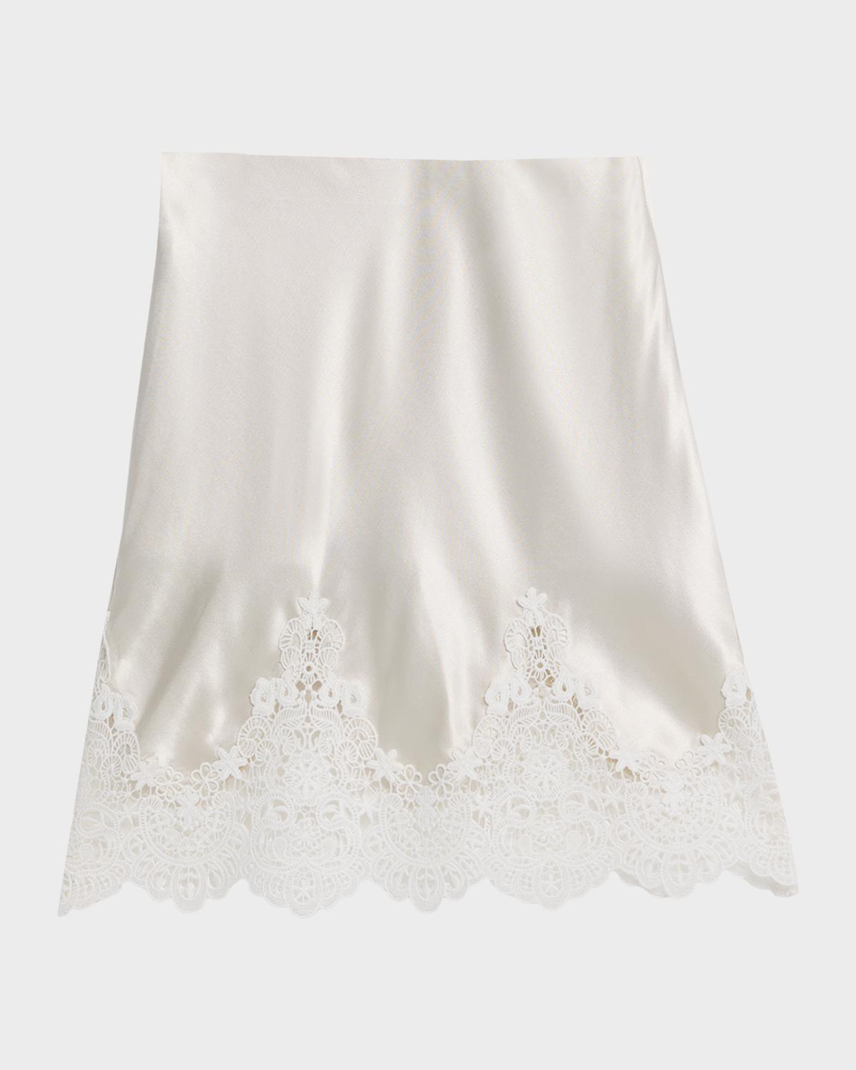 Generation Love Wisteria Liquid Satin Lace Skirt