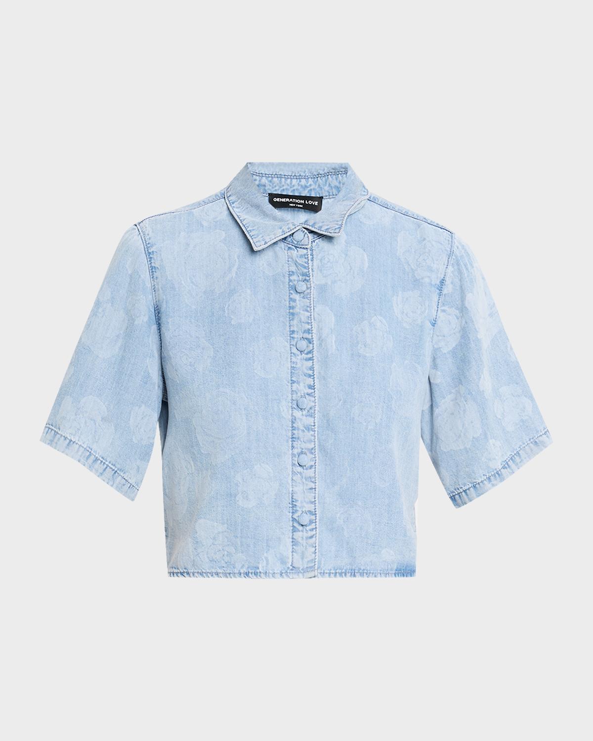 Generation Love Heidi Floral Denim Shirt
