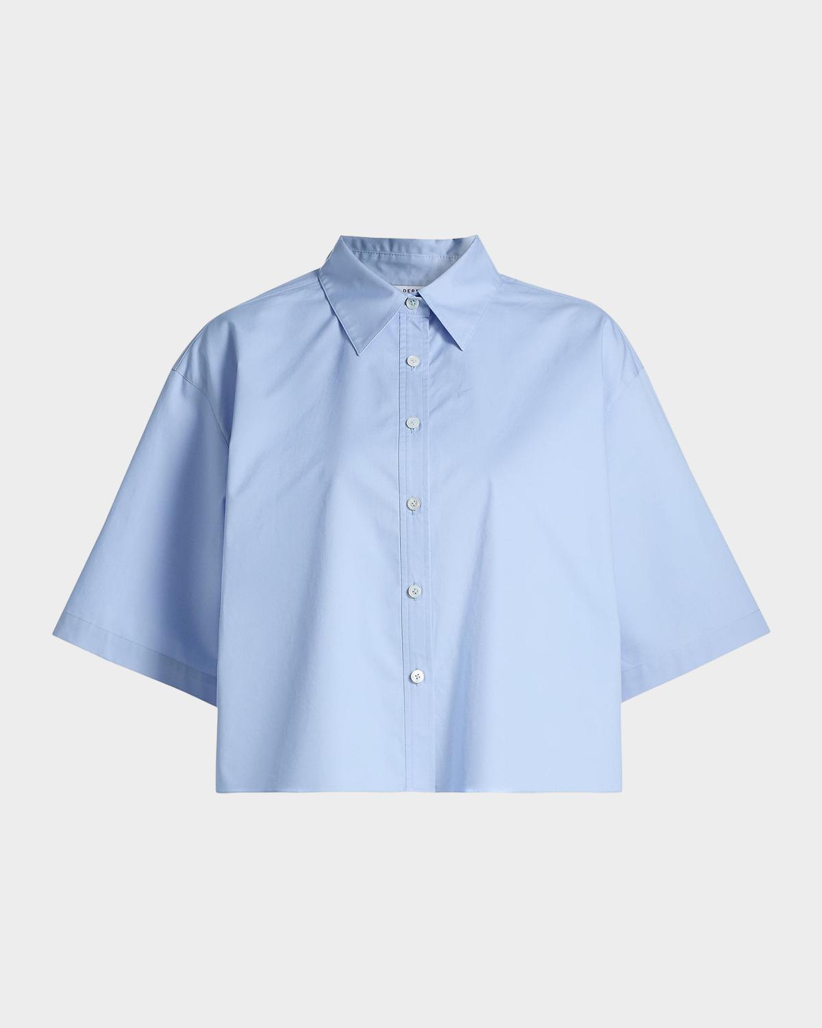 Derek Lam 10 Crosby Olivia Cotton Crop Shirt
