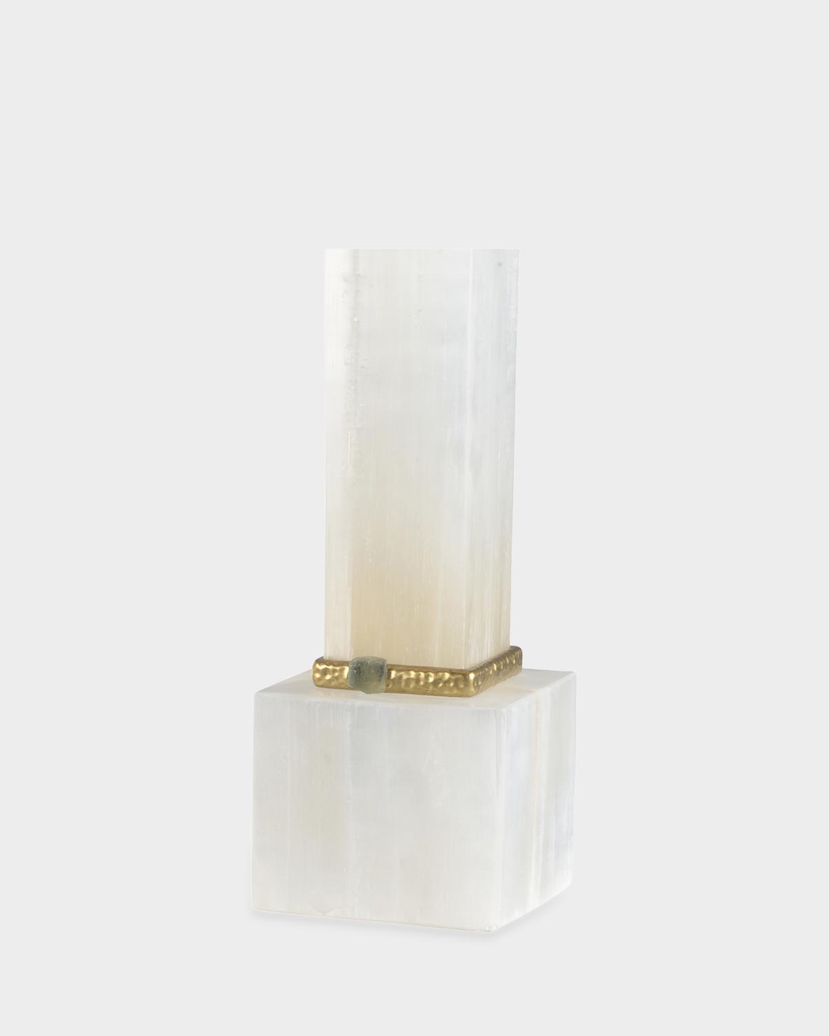 Alabaster Column 30" Table Lamp