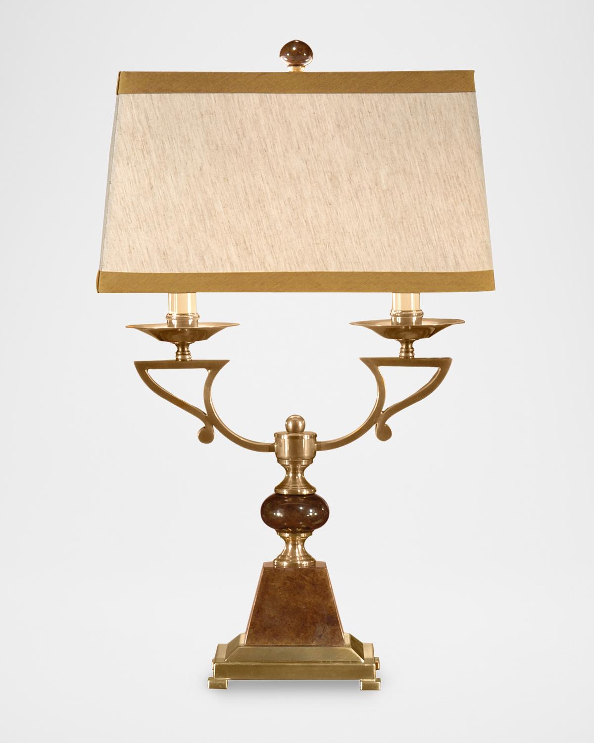 Double Candle 30" 2-Light Table Lamp