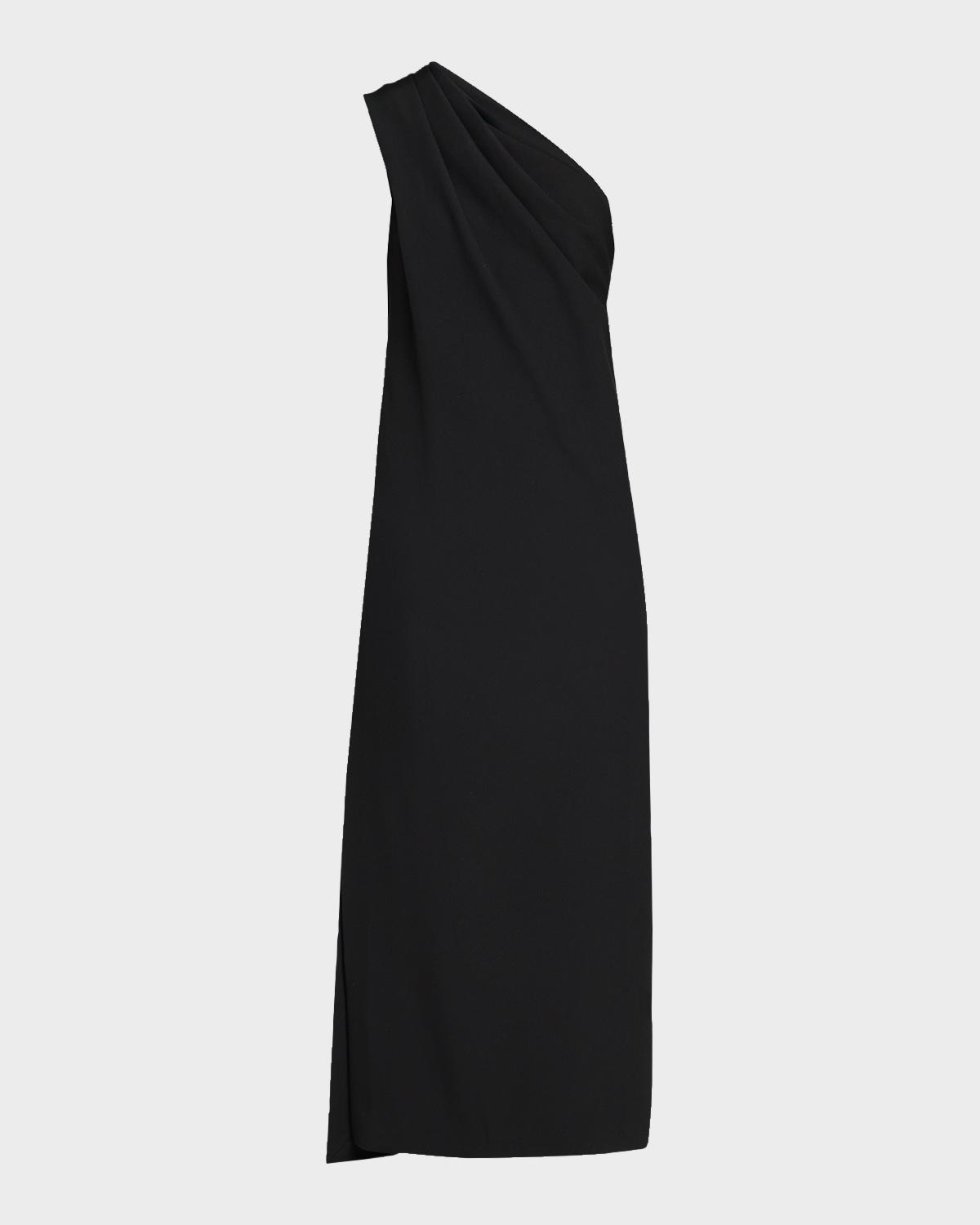 Prabal Gurung One-Shoulder Draped Column Dress