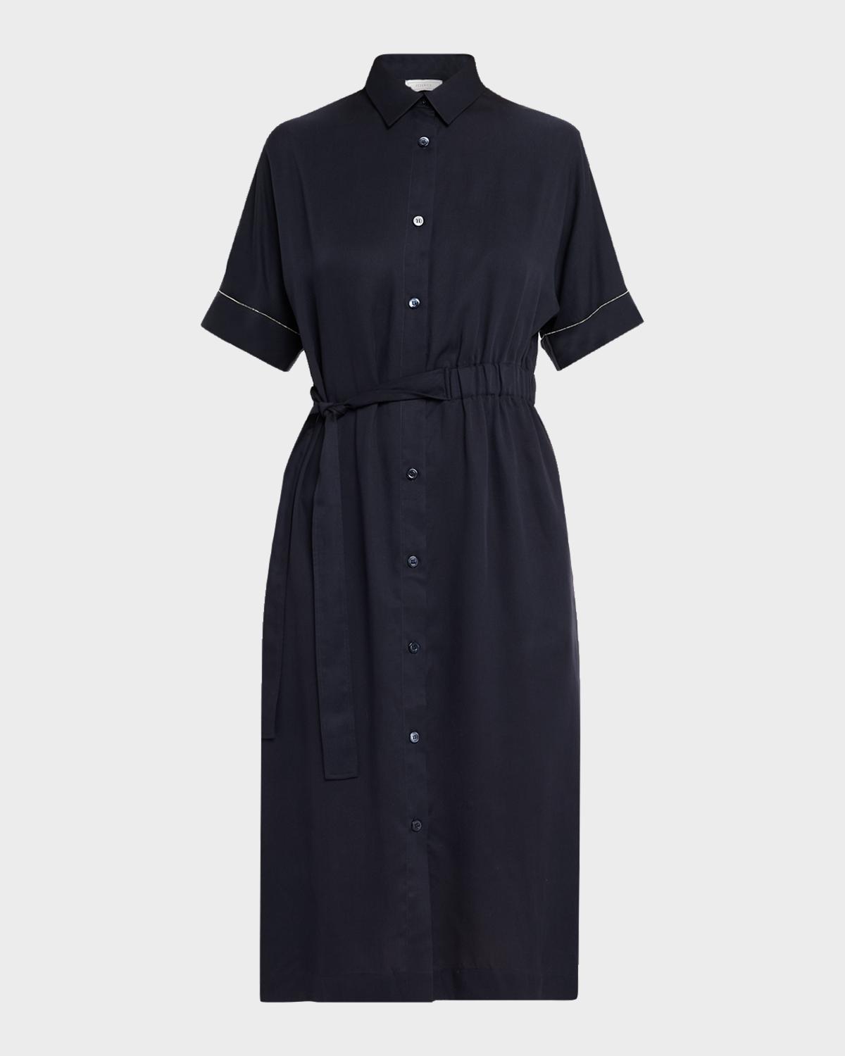 Peserico Chain-Trim Midi Shirtdress