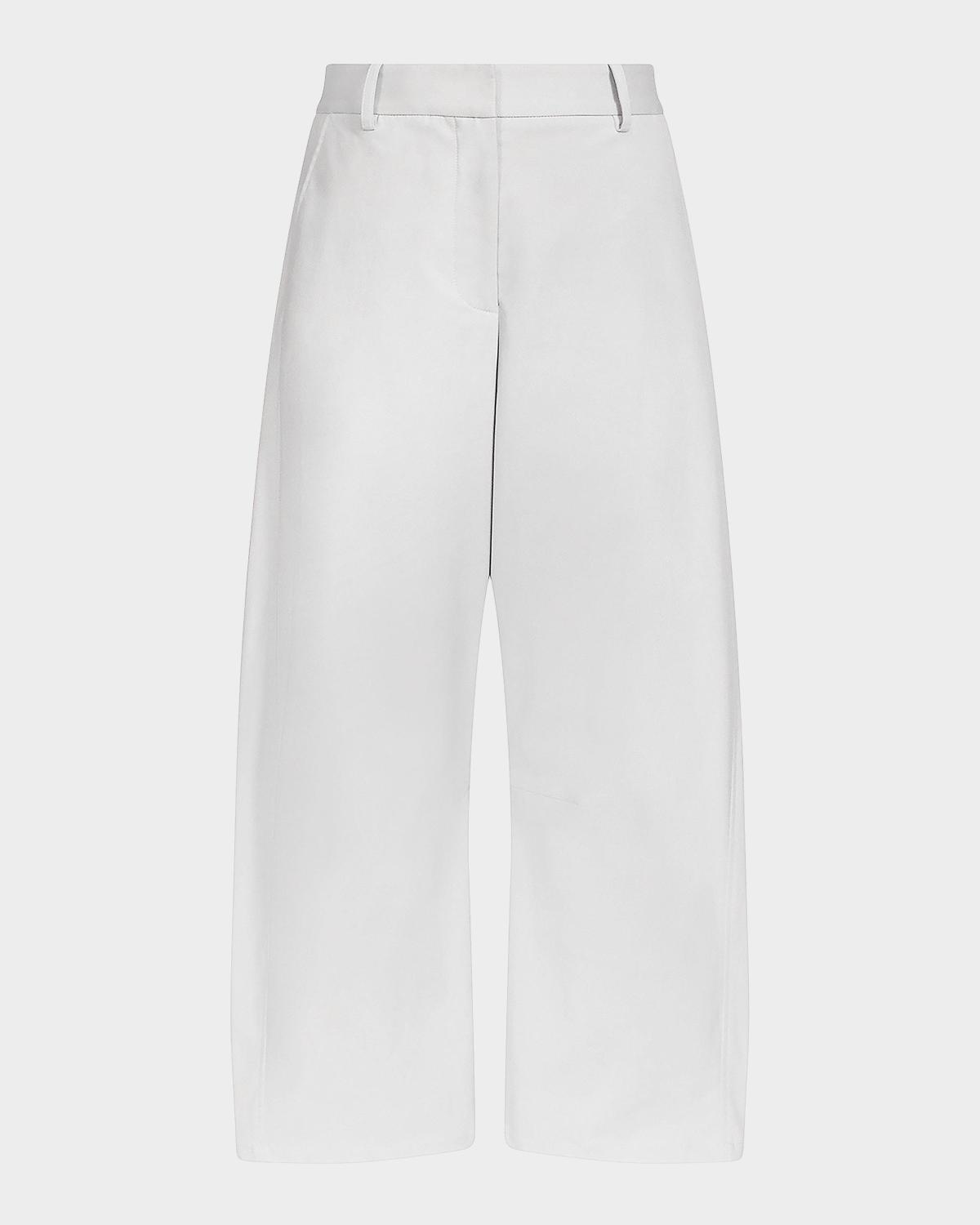TWP Slouchy BF Stretch-Cotton Wide-Leg Trousers