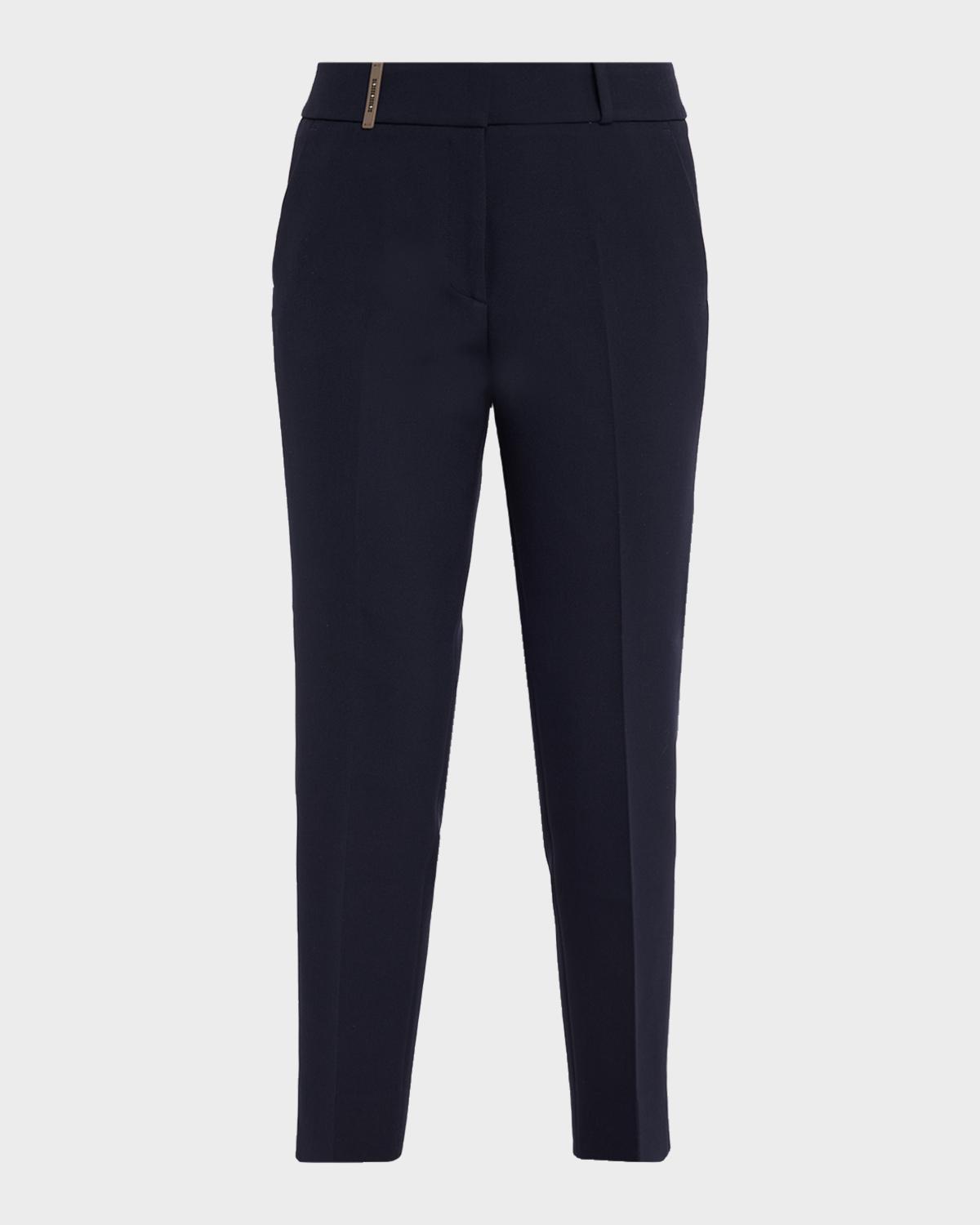 Peserico Cropped Slim-Fit Pants