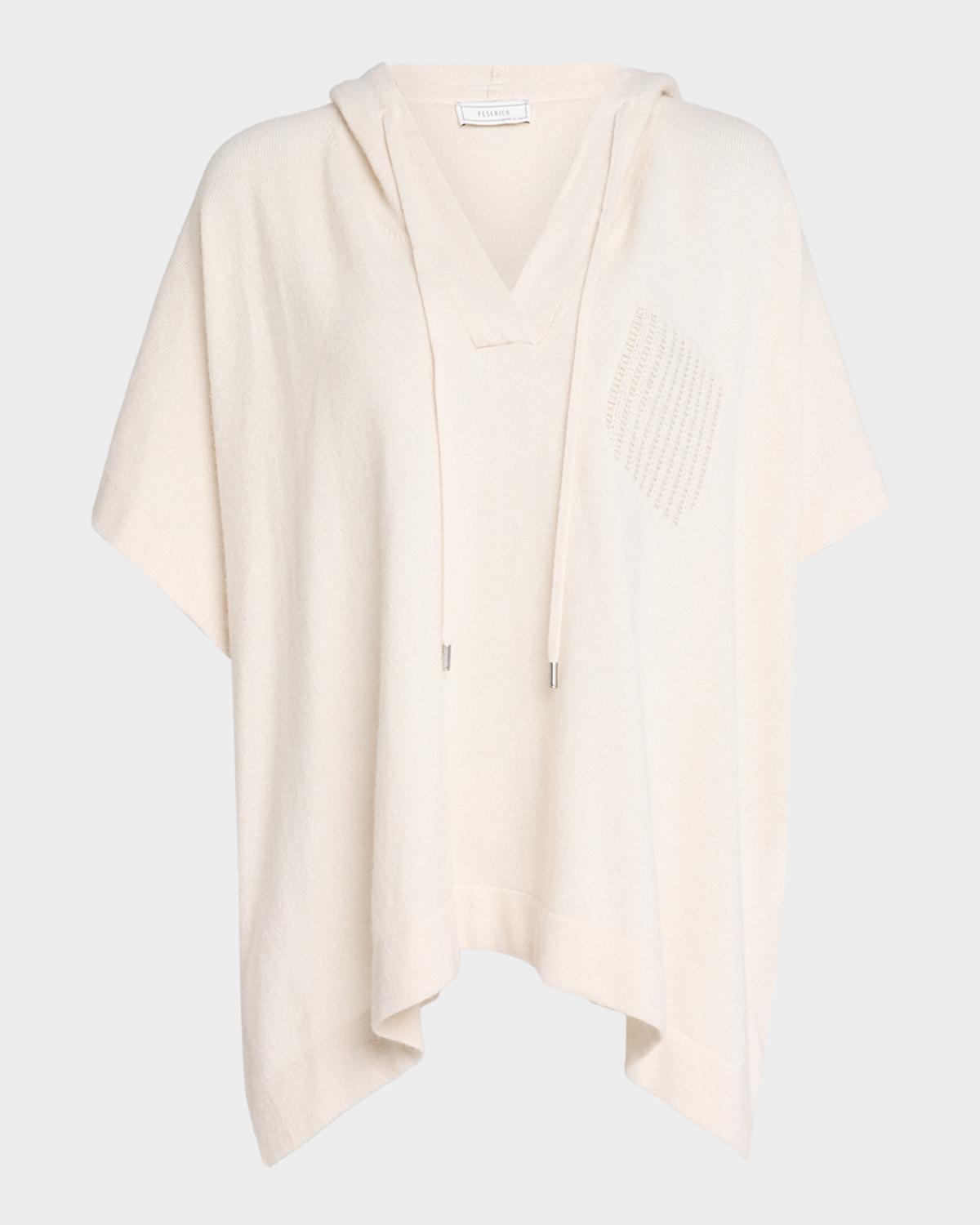 Peserico Hooded Chain-Trim Knit Sweater