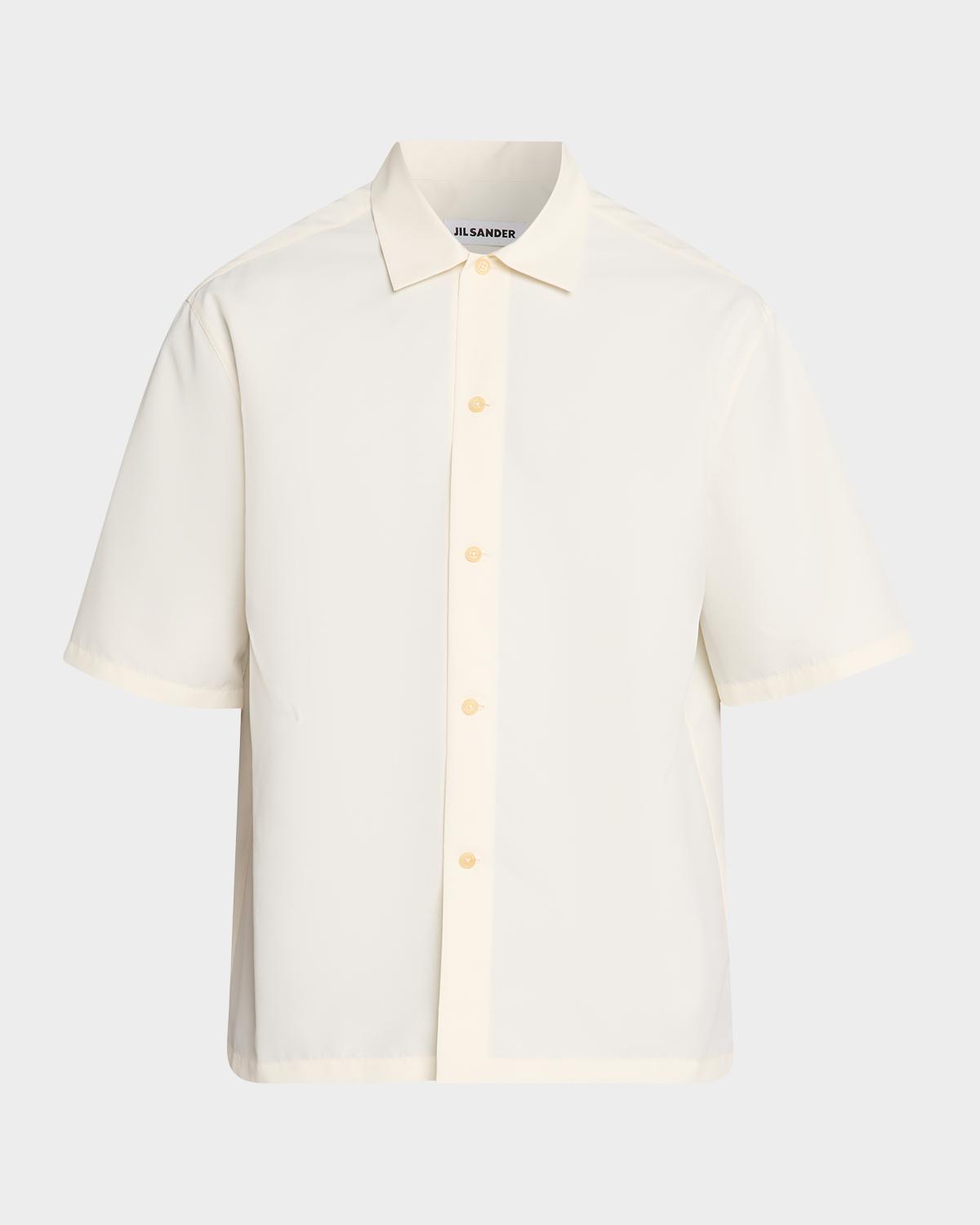 Jil Sander Men's Water-Repellent Short-Sleeve Shirt