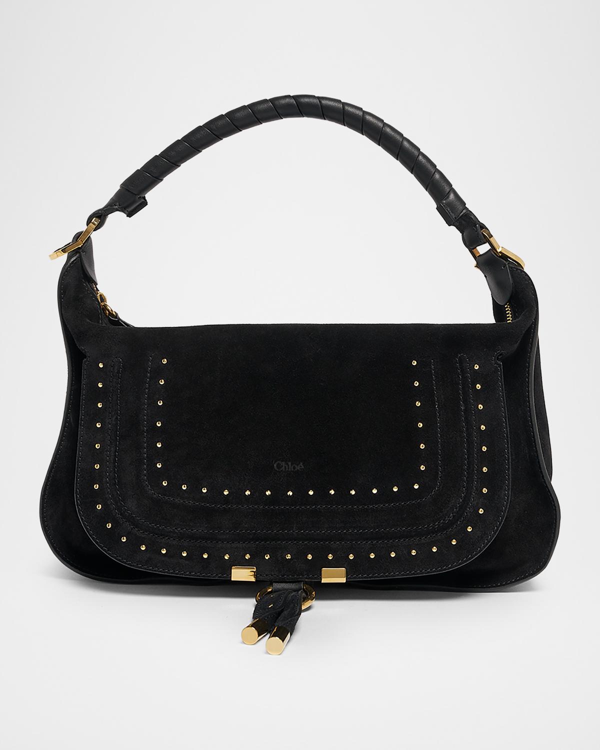Marcie Large Suede Shoulder Bag