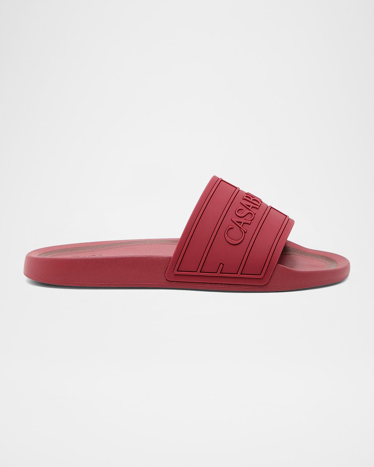 Men & apos;s Embossed-Logo Rubber Slide Sandals