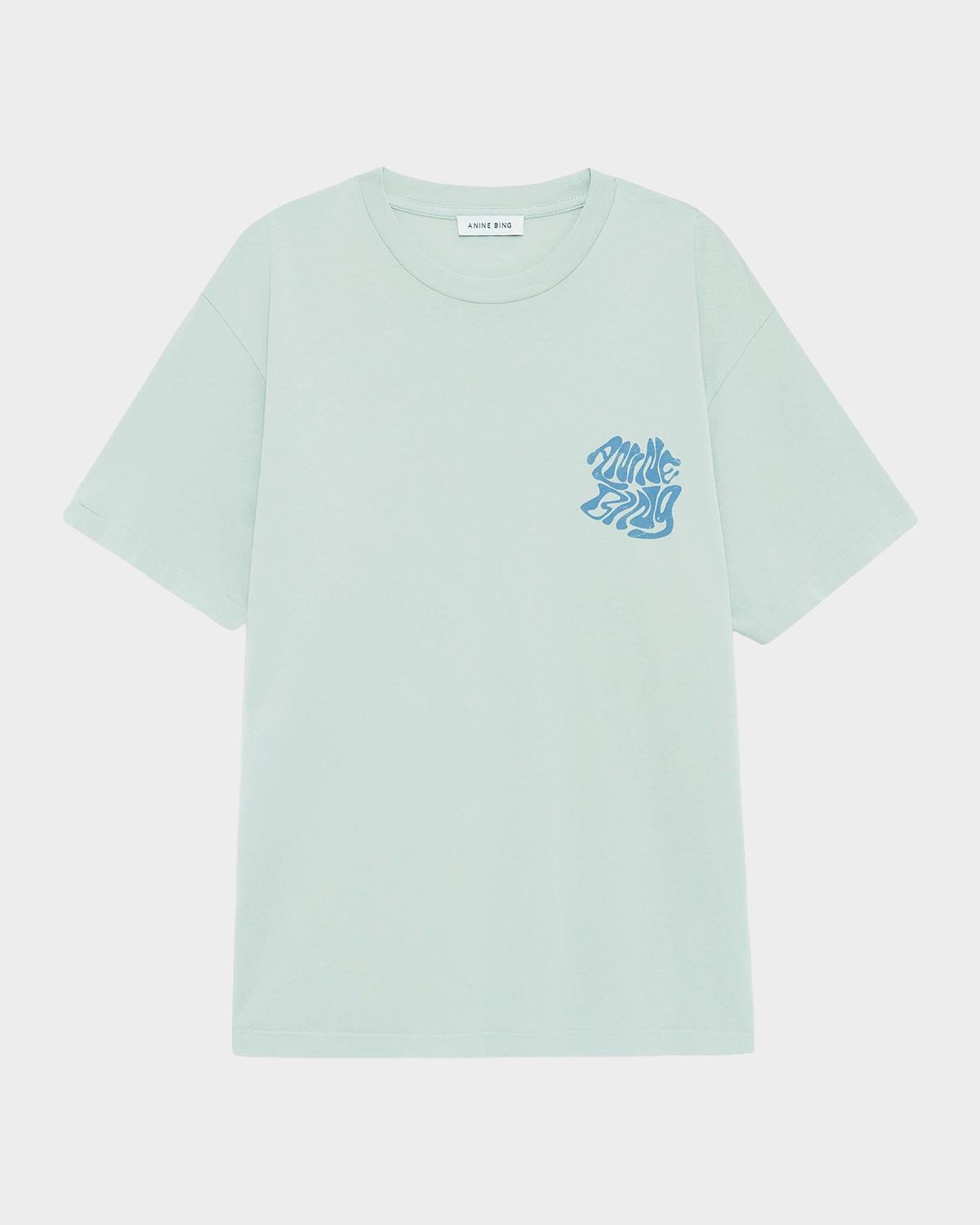 ANINE BING Cade Graphic Cotton T-Shirt