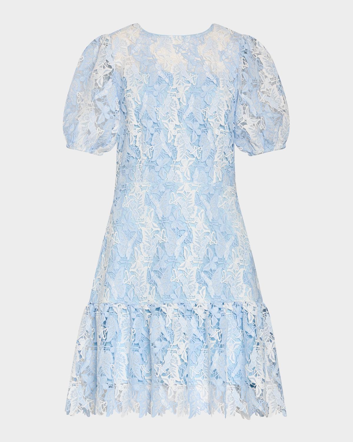 Milly Yasmin Butterfly Lace Mini Dress