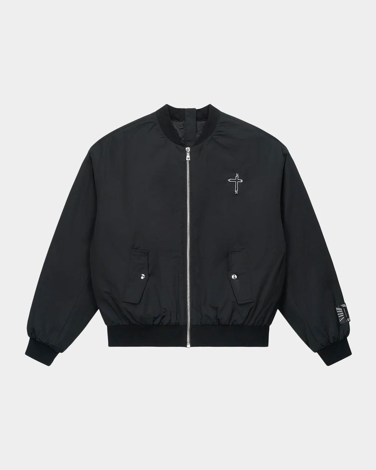 RTA Curva Ultra Rowan Studded Bomber Jacket