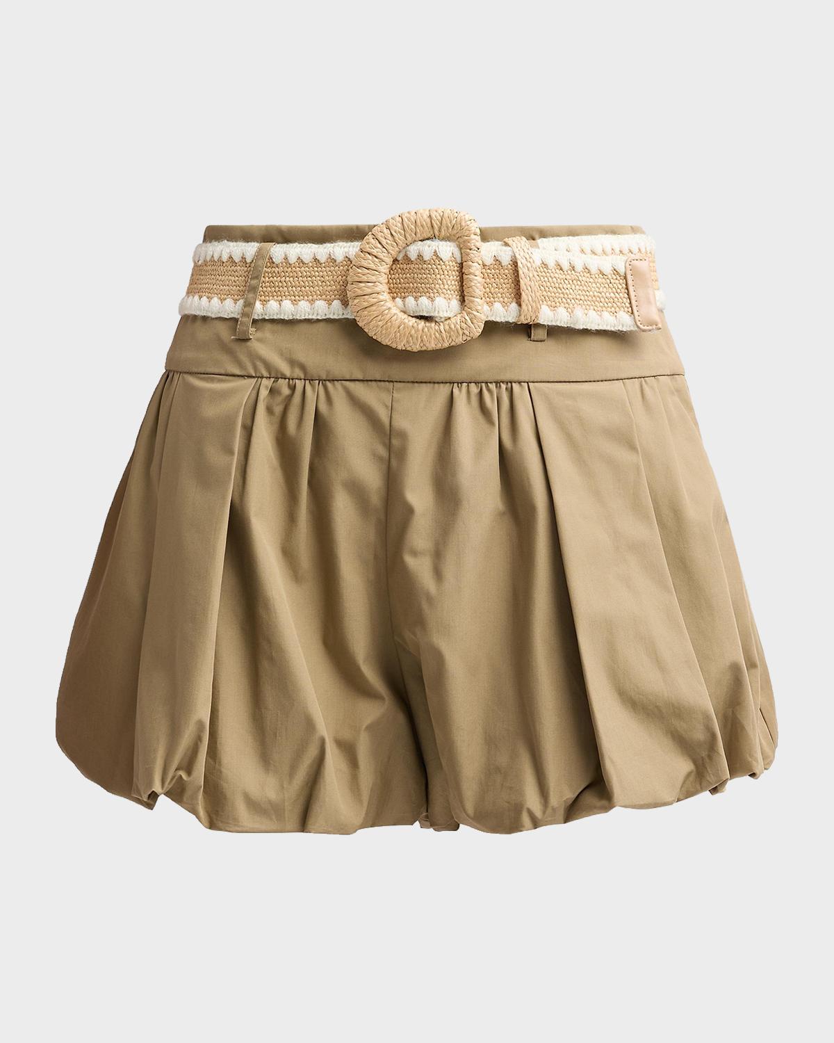 Cara Cara Ray Belted Bubble Shorts