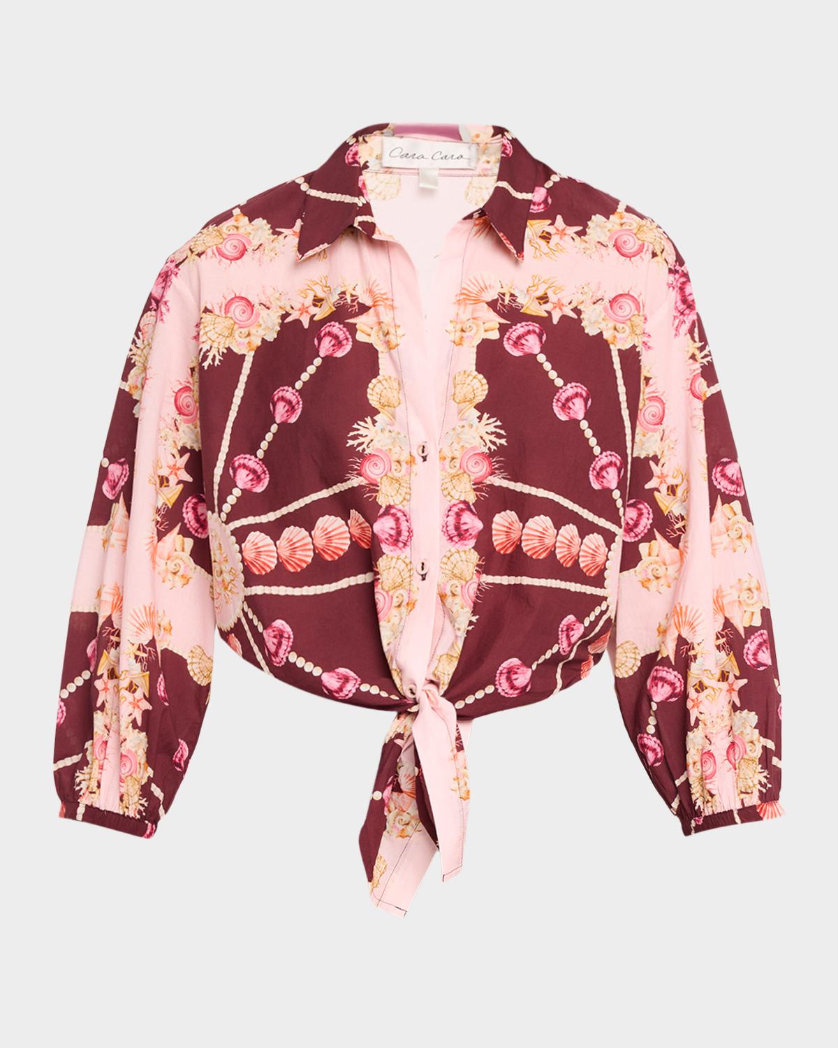 Cara Cara Rumson Printed Self-Tie Top