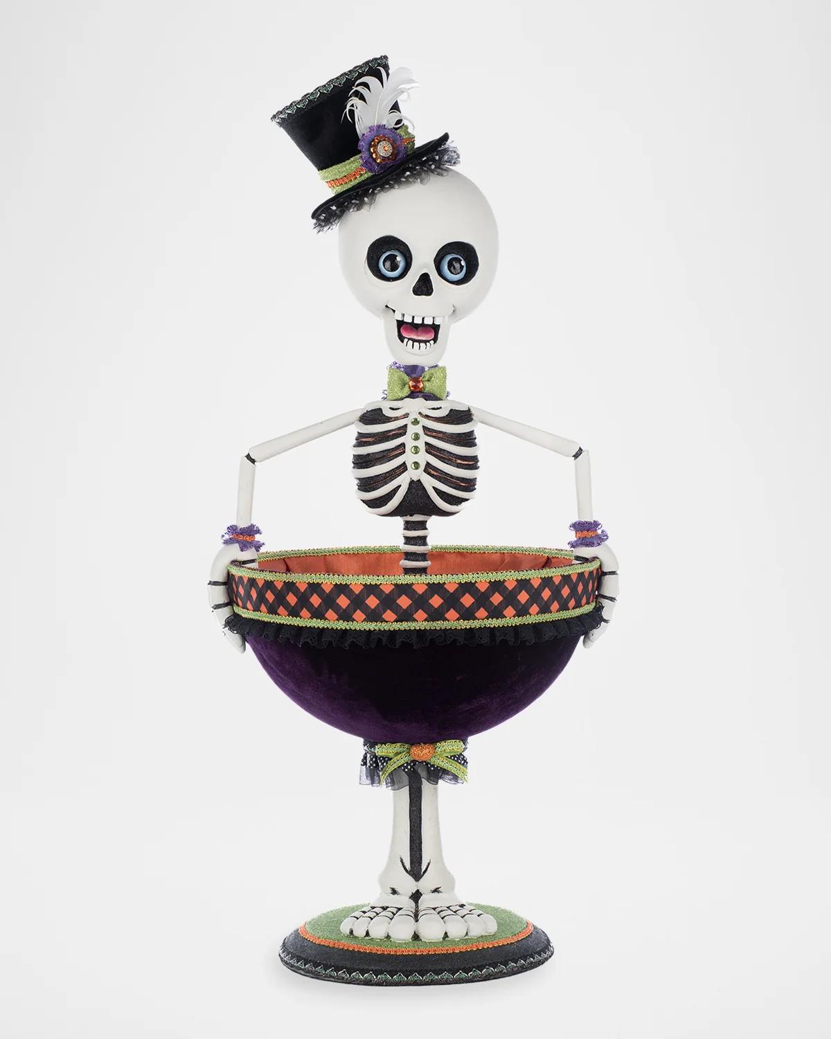 Katherine & Apos;s Collection Billy Bones Thorton Halloween Candy Bowl