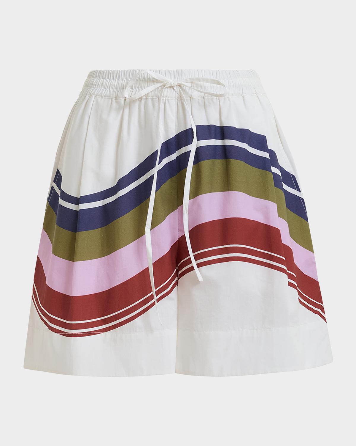 Essentiel Antwerp Stripe Drawstring Shorts