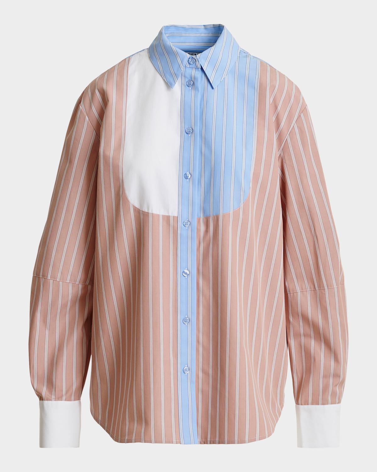Oversized Patchwork Shirt