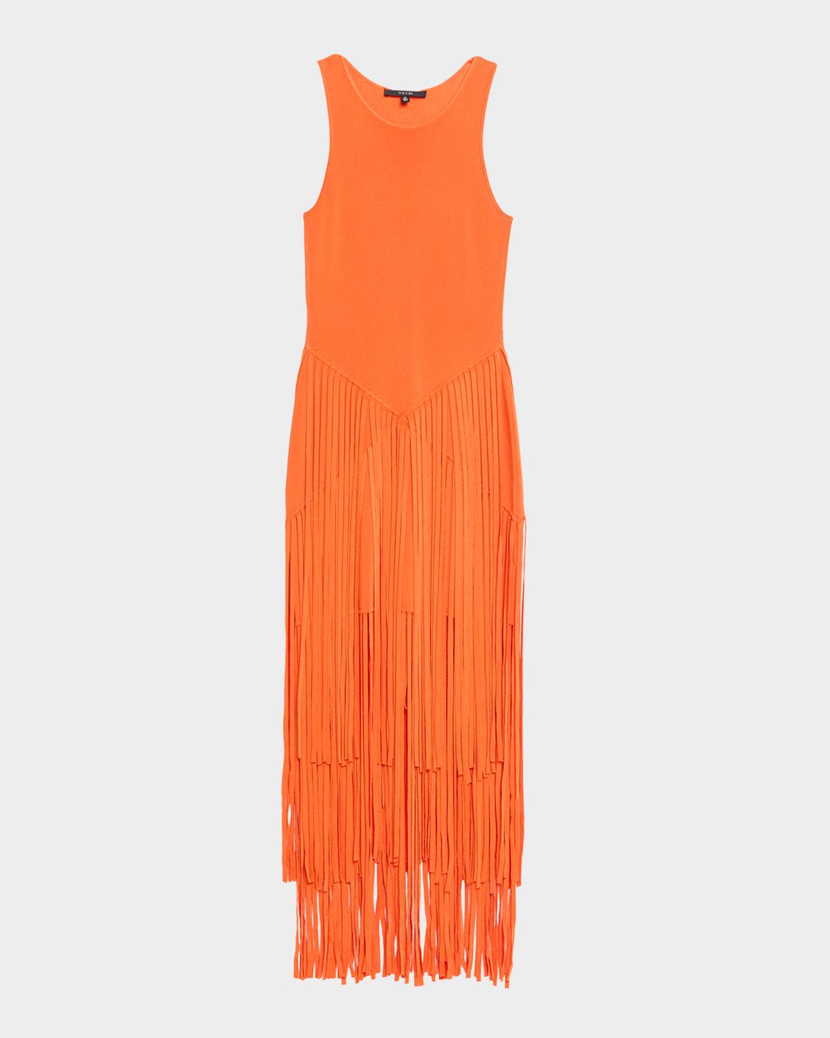 Toccin Jora Fringed Racerback Maxi Dress