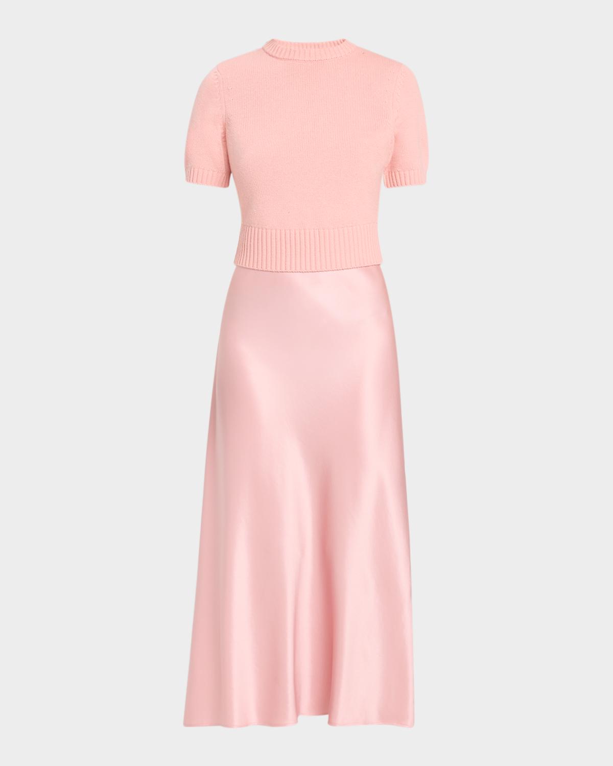 Toccin Fleur Combo Midi Dress