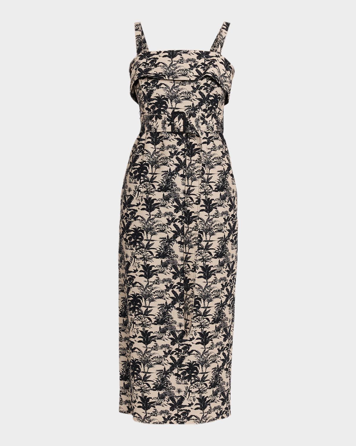 Toccin Theodora Belted Midi Dress