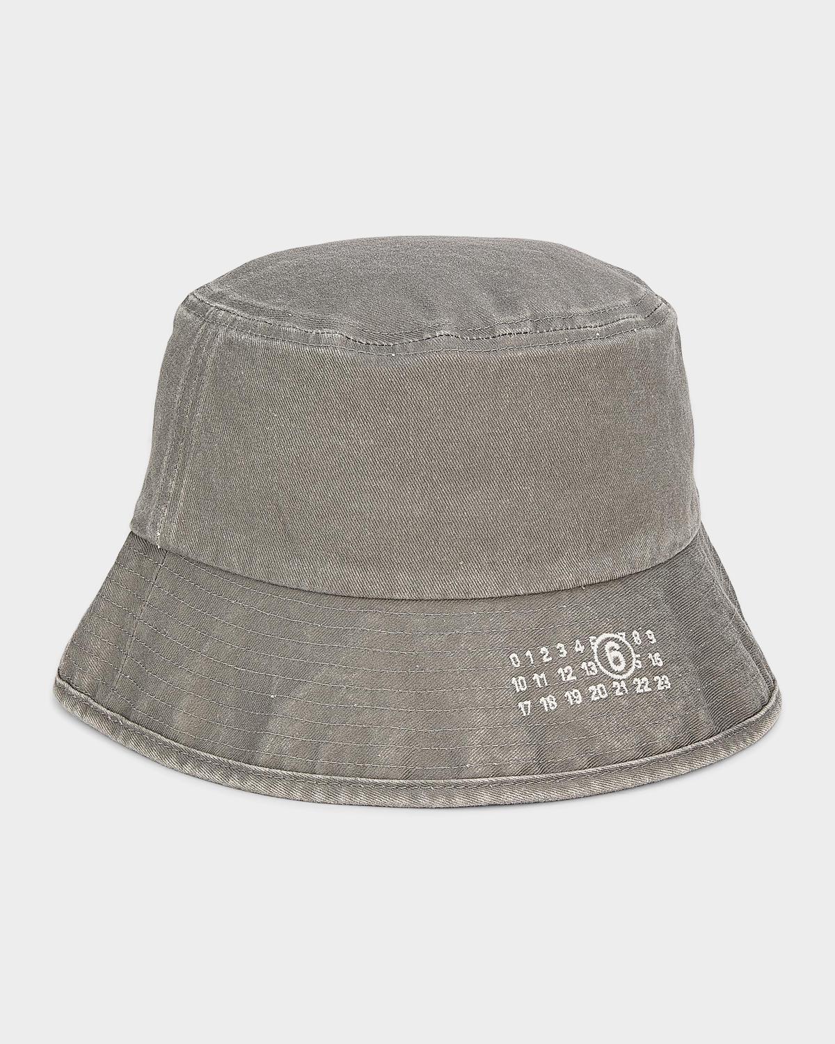 Maison Margiela Men's Logo Cotton Bucket Hat