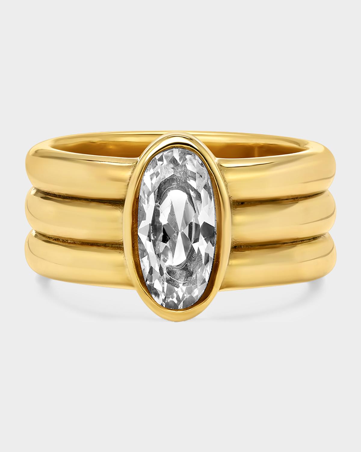 Vivi Pinkie Ring, Gold, Size 3