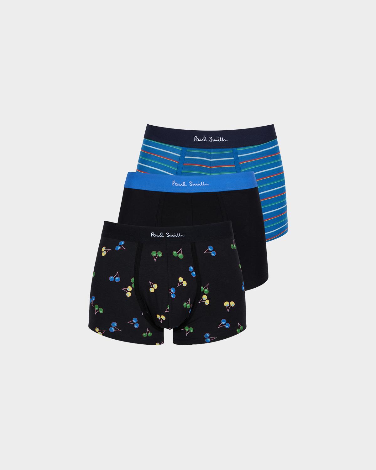 Paul Smith Men's Cherry Mixed 3-Pack Boxer Briefs