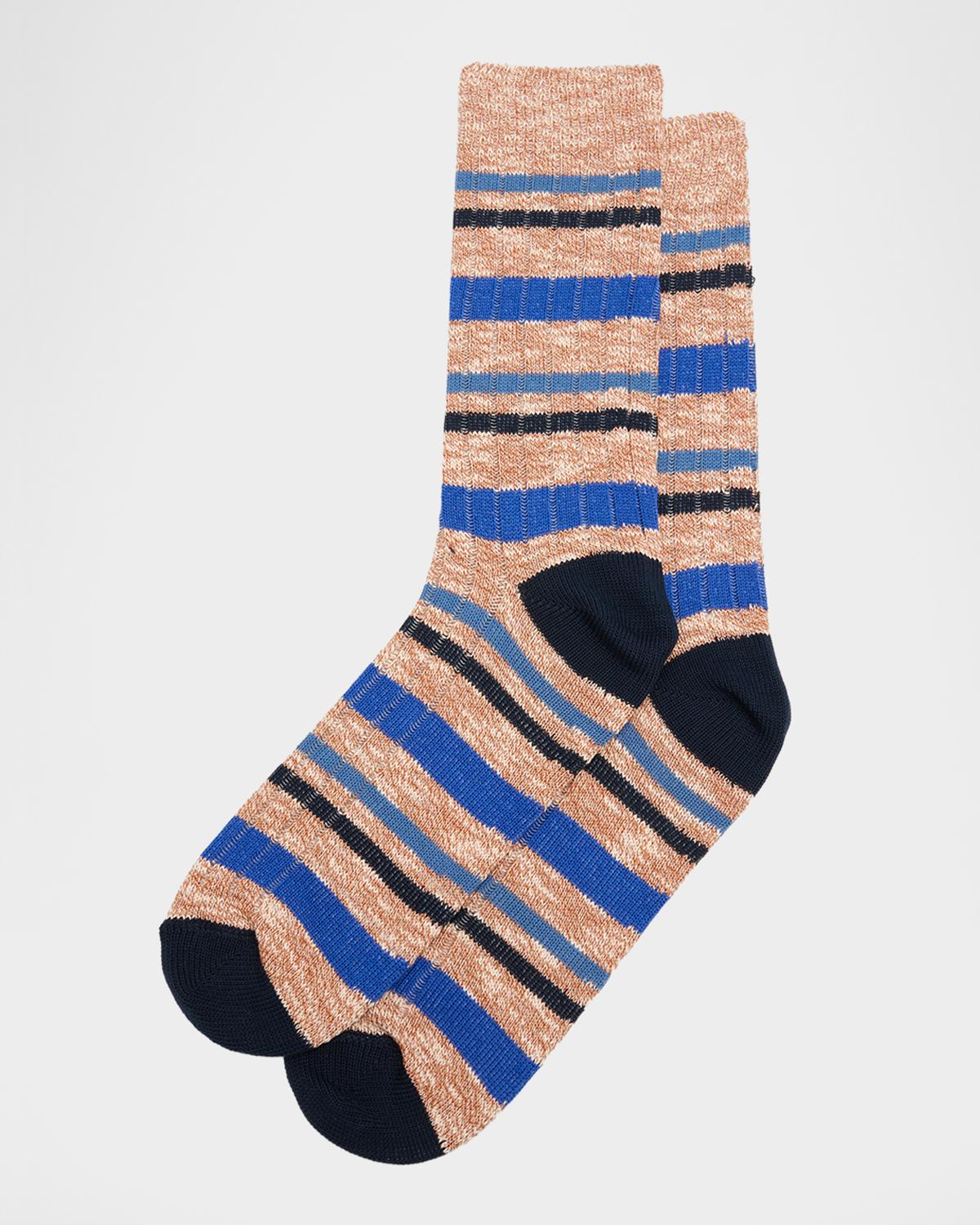 Paul Smith Men's Odin Chunky Ribbed Mid-Calf Socks