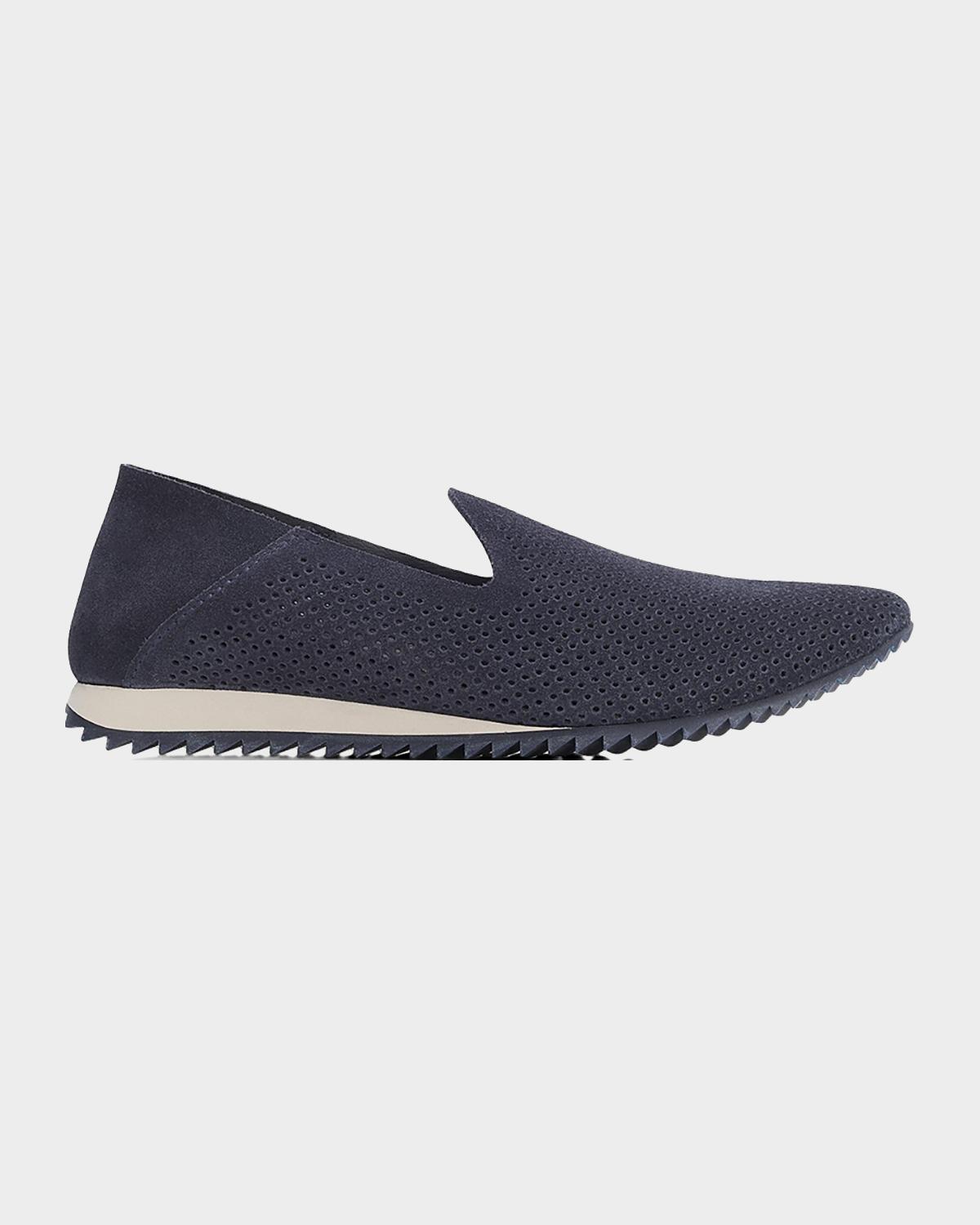 Pedro Garcia Cristiane Perforated Suede Loafers