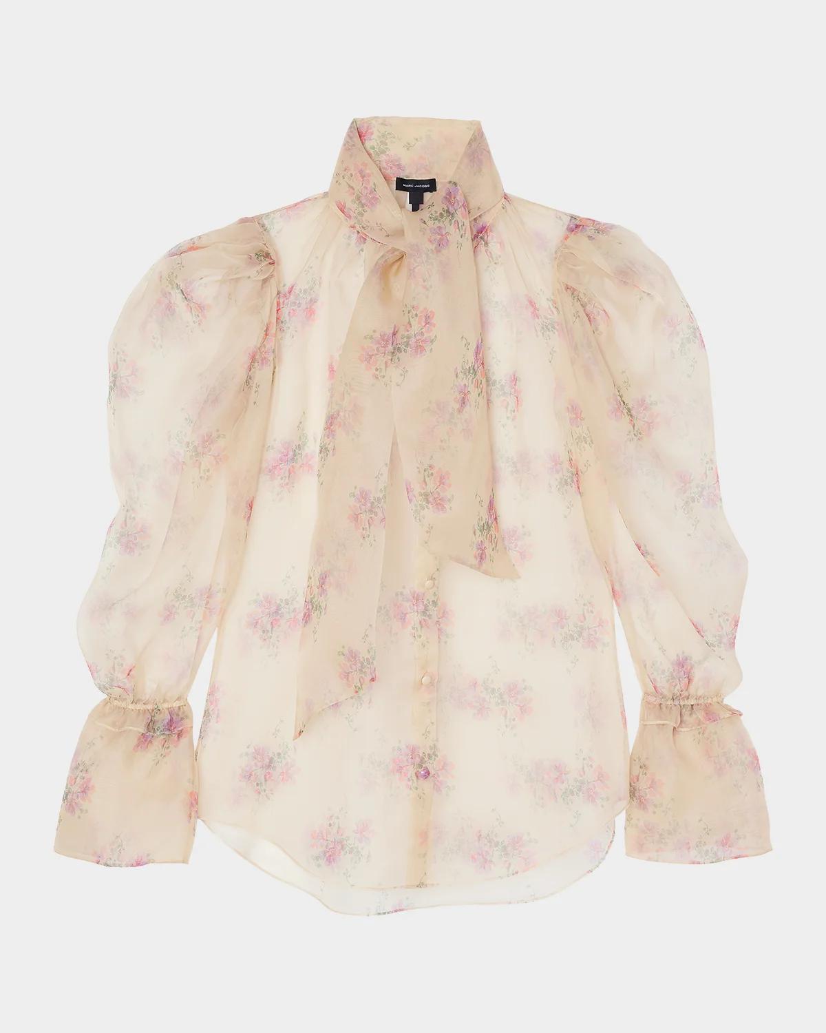 Marc Jacobs Floral Silk Blouse