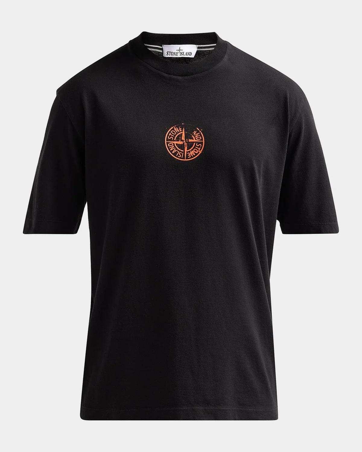 Stone Island Men's Logo Cotton Crewneck T-Shirt