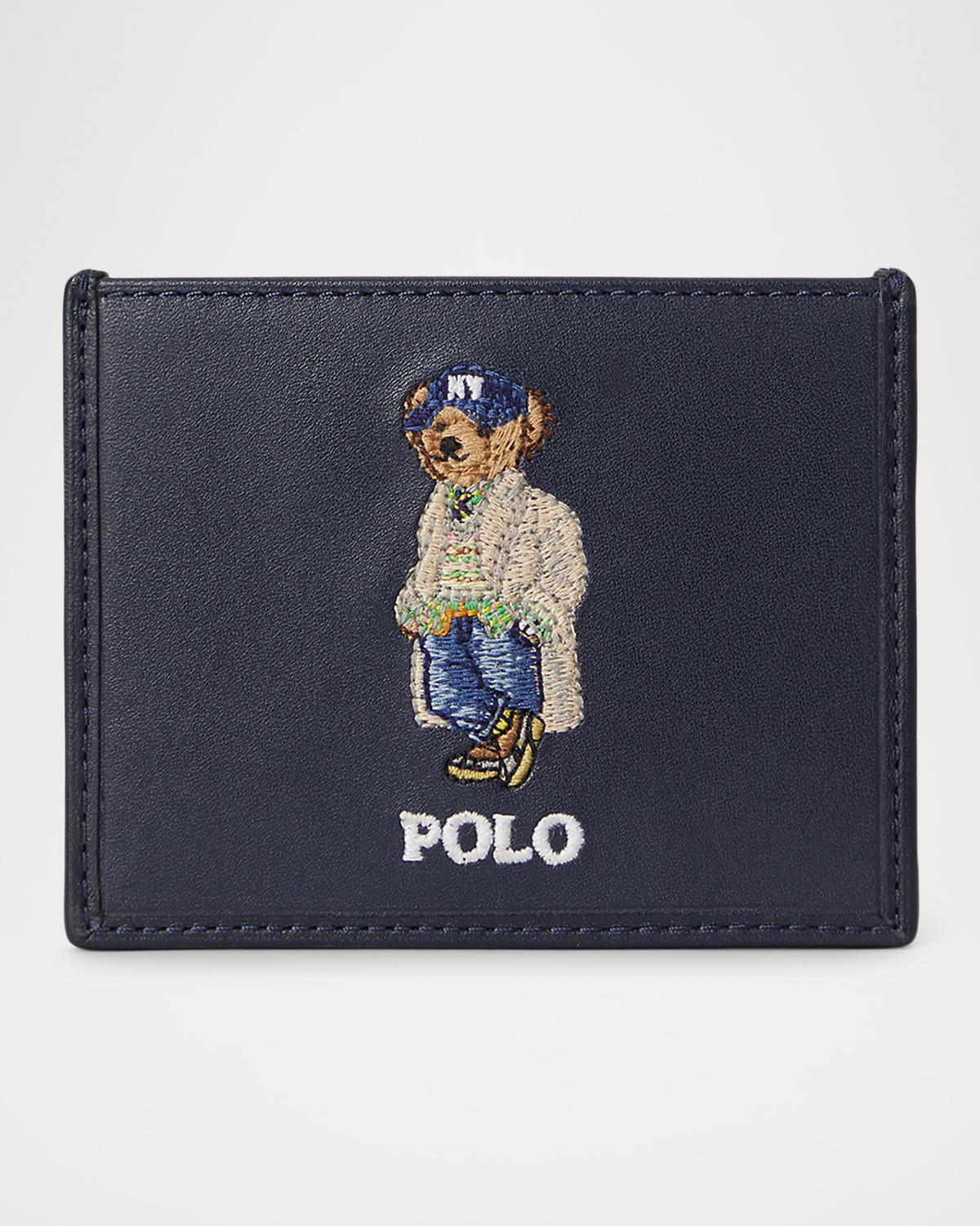 Men & apos;s ​Polo Bear Leather Card Case