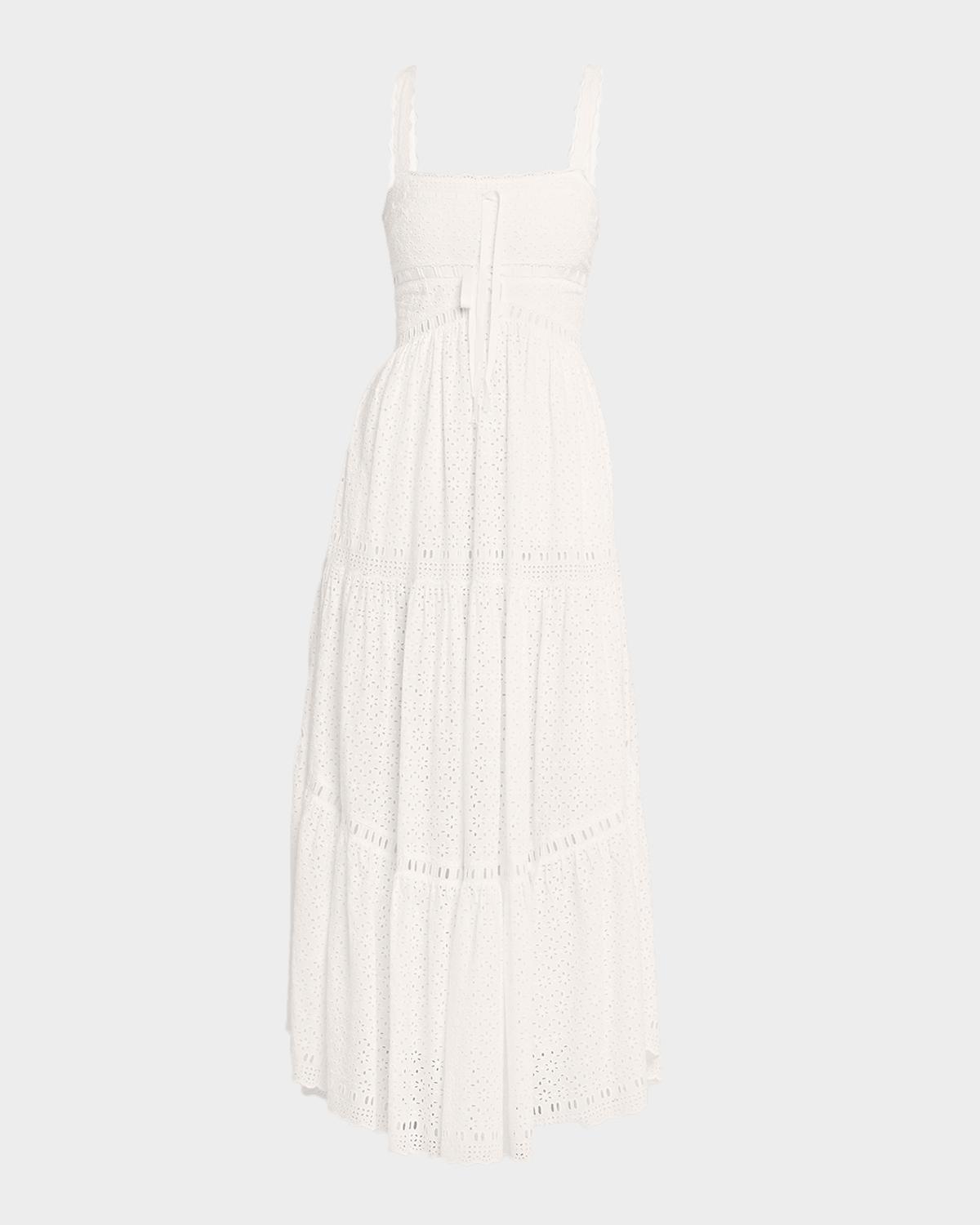 Ulla Johnson Constance Sleeveless Cotton Eyelet Maxi Dress