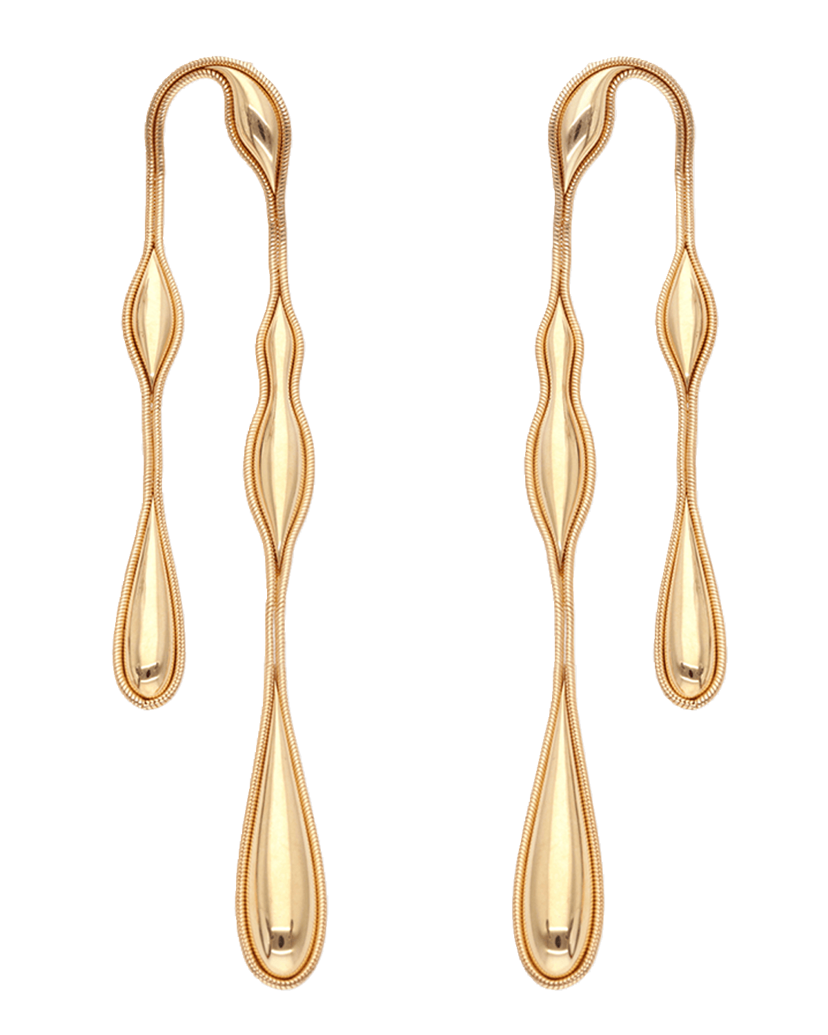 Fernando Jorge Fluid 18K Yellow Gold Doubled Earrings | Thumbnail 2