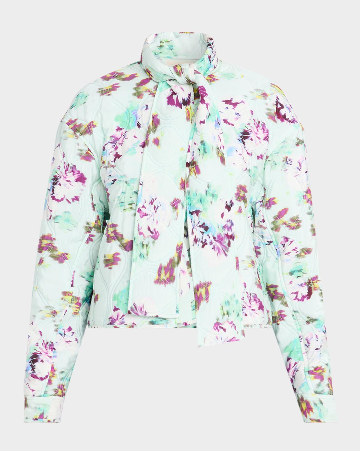 Ulla Johnson Lilith Quilted Silk Scarf Jacket