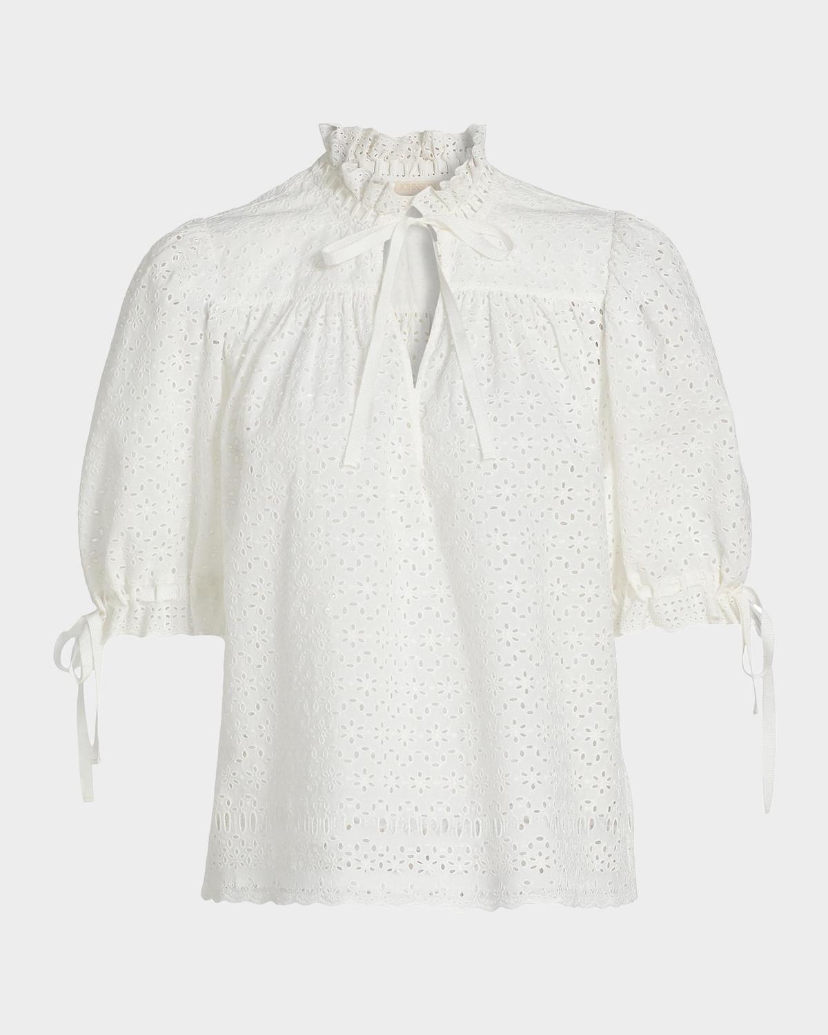 Ulla Johnson Aloutte Eyelet Cotton Top