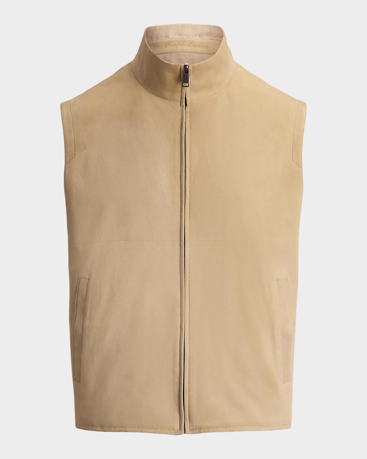 Ralph Lauren Purple Label Men's Jamison Reversible Suede Vest