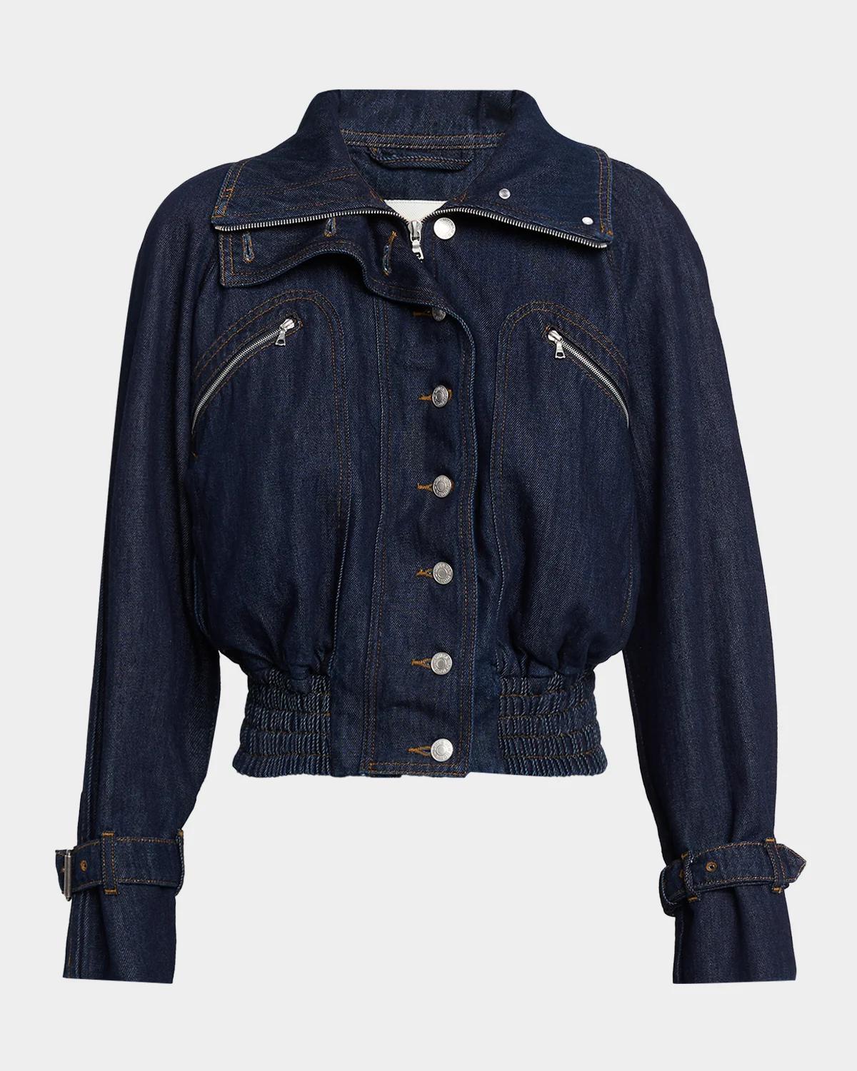Dries Van Noten Vida Denim Aviator Jacket